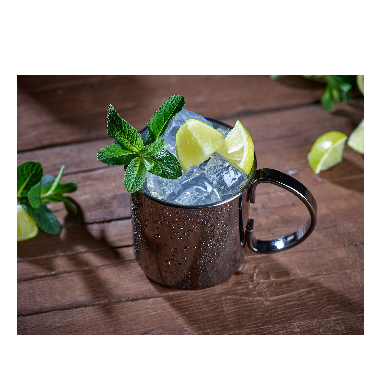 ECHTWERK Moscow Mule Becher Set 2tlg aus Edelstahl, 480 ml, 