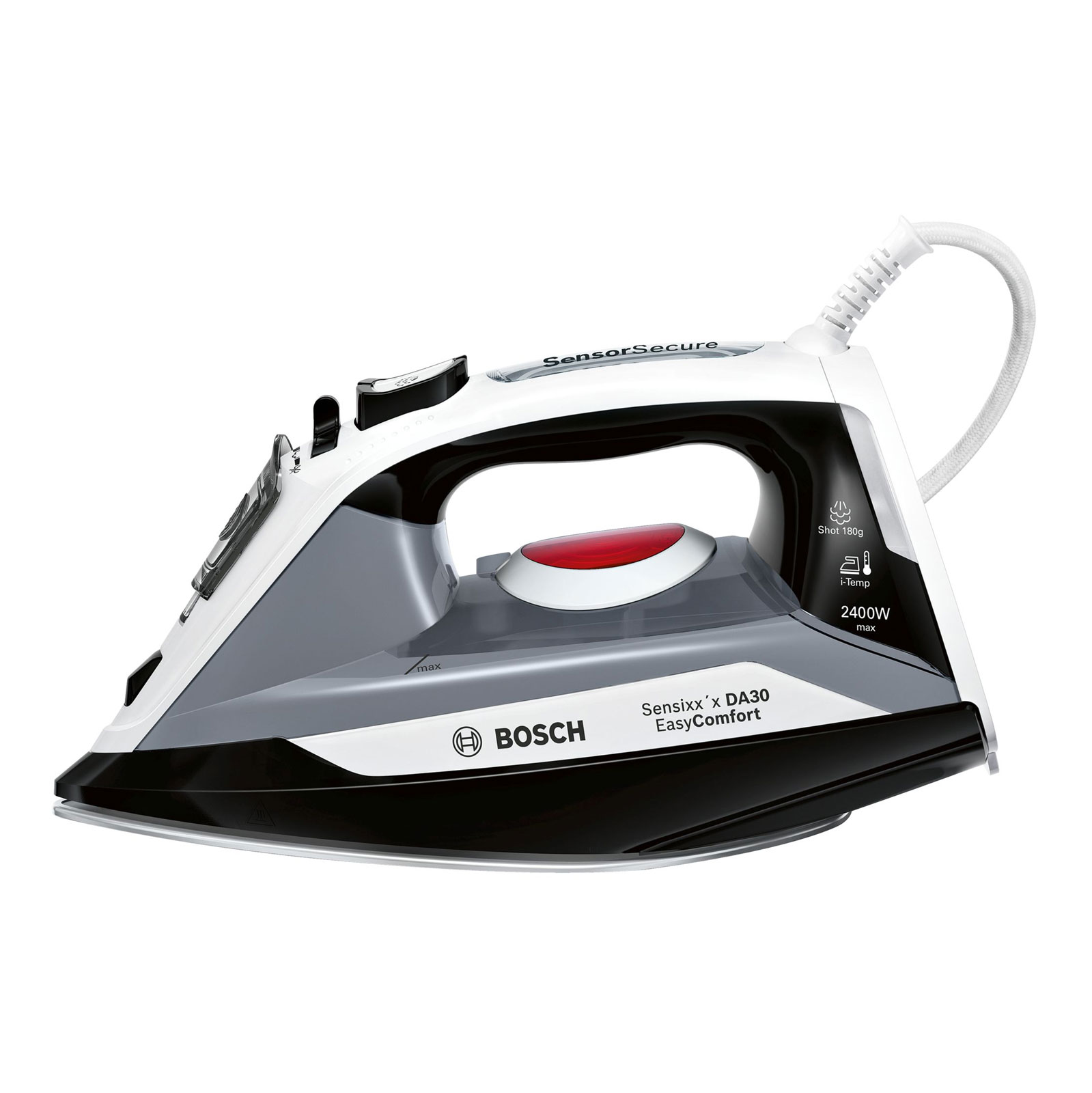 Bosch TDA30EASY Dampfbügeleisen CeraniumGlissèe 2400 W schwarz/weiß
