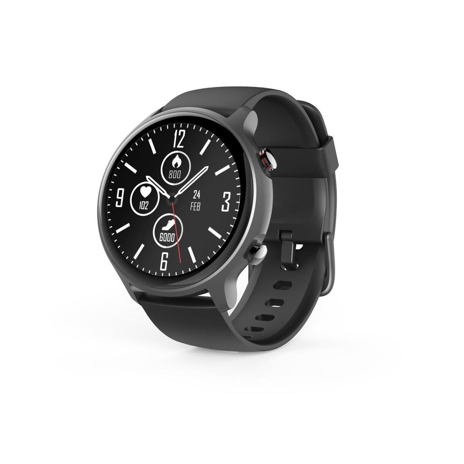 HAMA Smartwatch "Fit Watch 6910", GPS, wasserdicht, Herzfrequenz, Blutsauerstoff (00178610) (Herzfrequenzmessung, Schrittzähler)