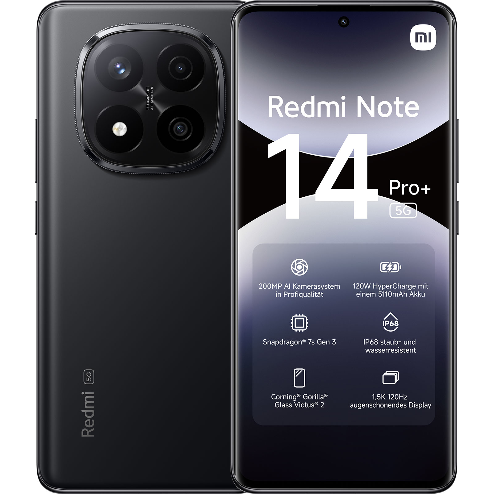 Xiaomi Redmi Note 14 Pro+ Smartphone Midnight Black