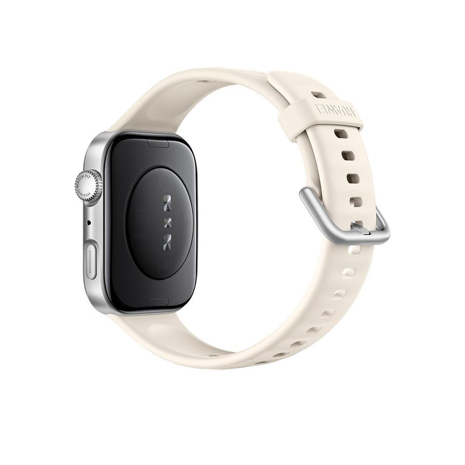 Huawei Watch Fit 4, schwarzes Gehäuse mit schwarzem Fluorelastomer-Armband (Herzfrequenzmessung, Schrittzähler)