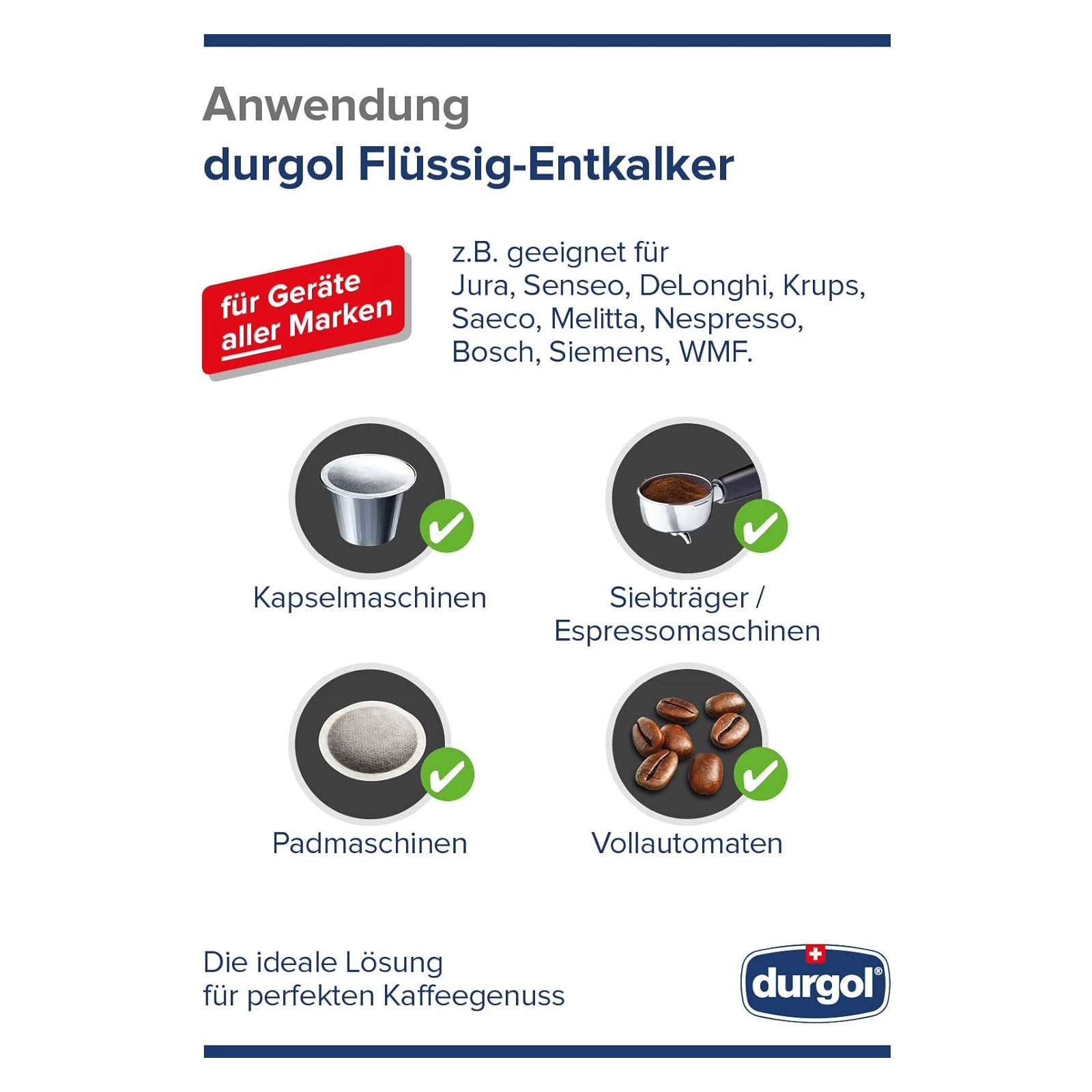 durgol 766 Swiss Espresso Entkalker (2er Pack)