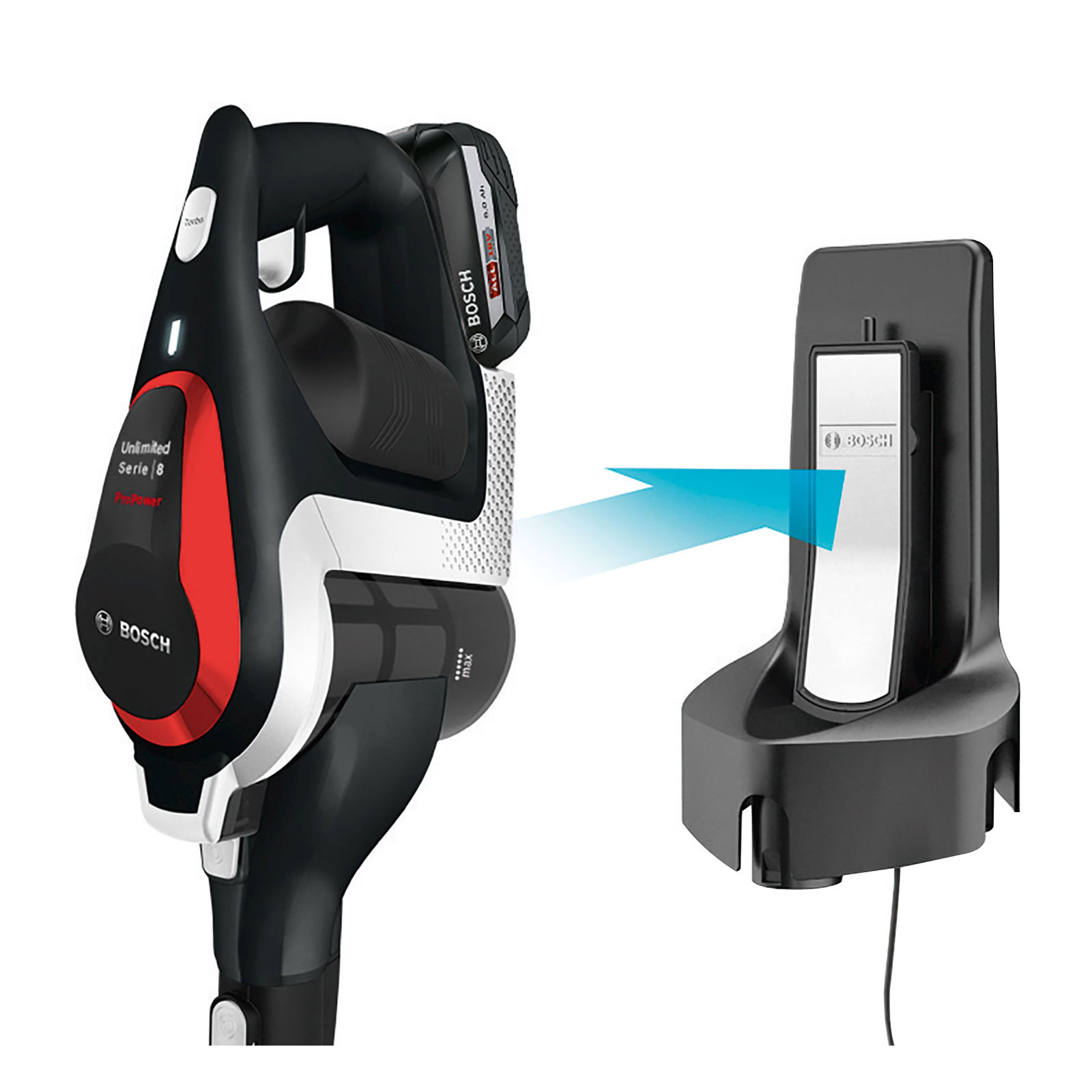 Bosch BSS81POW1 Akkustaubsauger + Bosch BHZUMP Mini-Power Düse