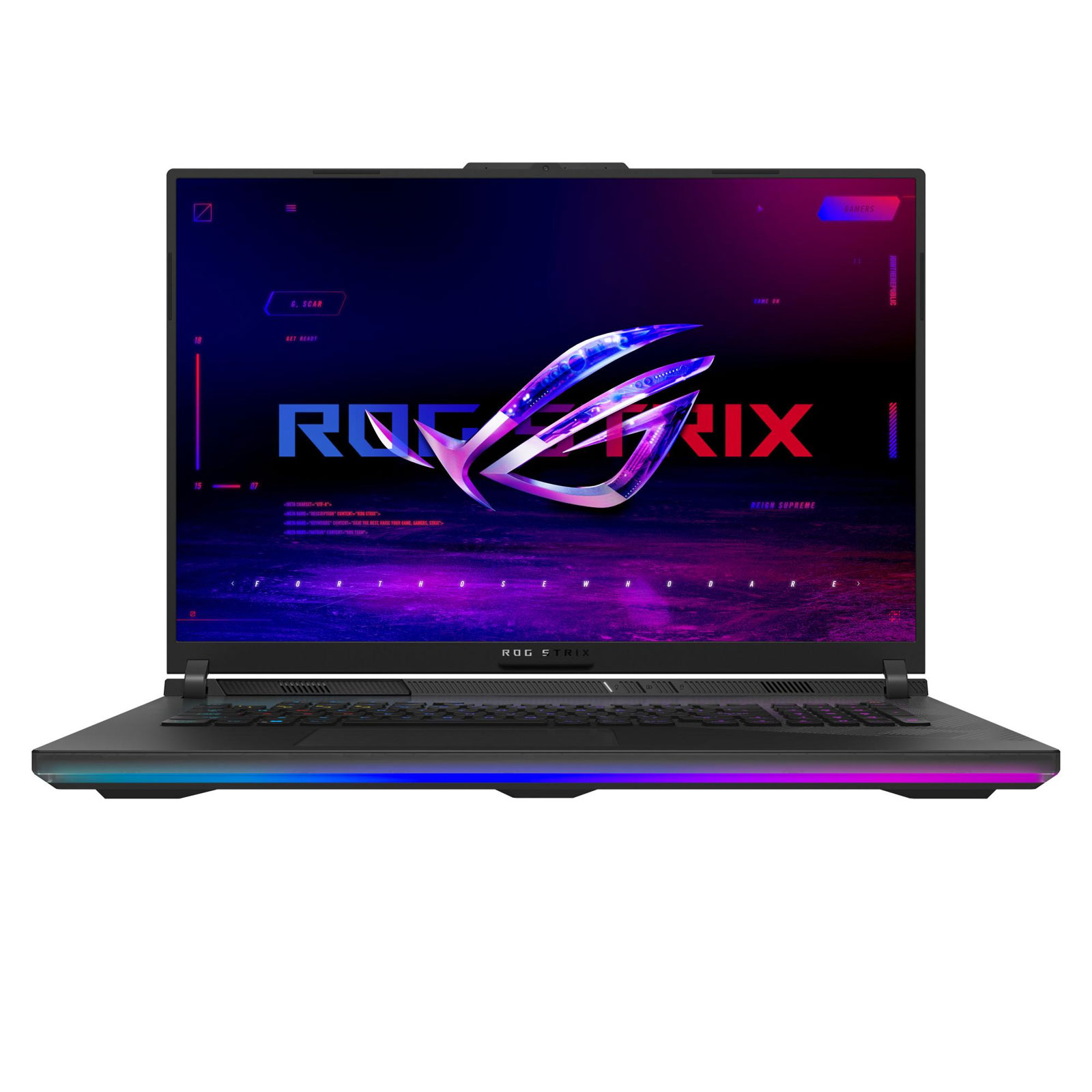 ASUS Gaming-Notebook ROG Strix Scar 18, Schwarz, 18 Zoll, 2.5K, Intel Core i9-14900HX, 32 GB, 2 TB M.2 SSD, RTX 4090 16GB (Mini-LED, 240 Hz, 3 ms, G834JYR-R6019W)