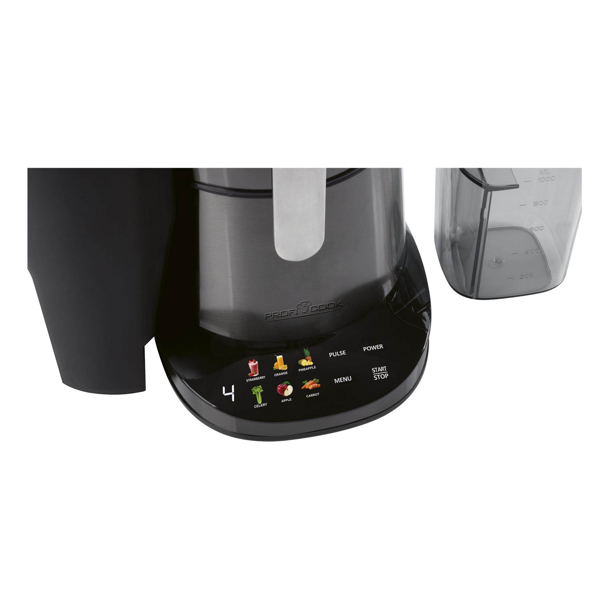 PROFICOOK PC-AE 1326 dark inox Entsafter