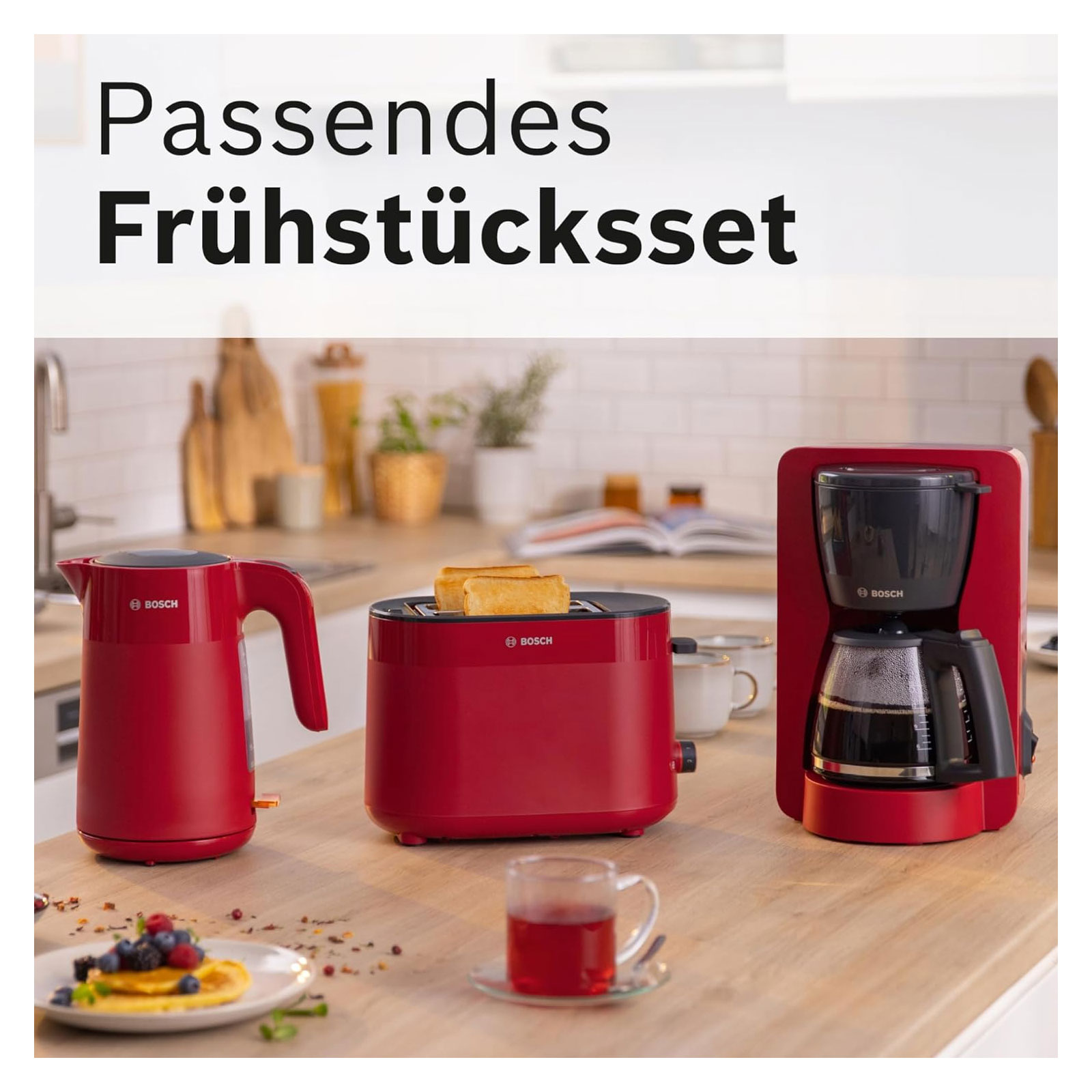 Bosch Wasserkocher TWK2M164 Rot Bosch Wasserkocher TWK2M164 Rot