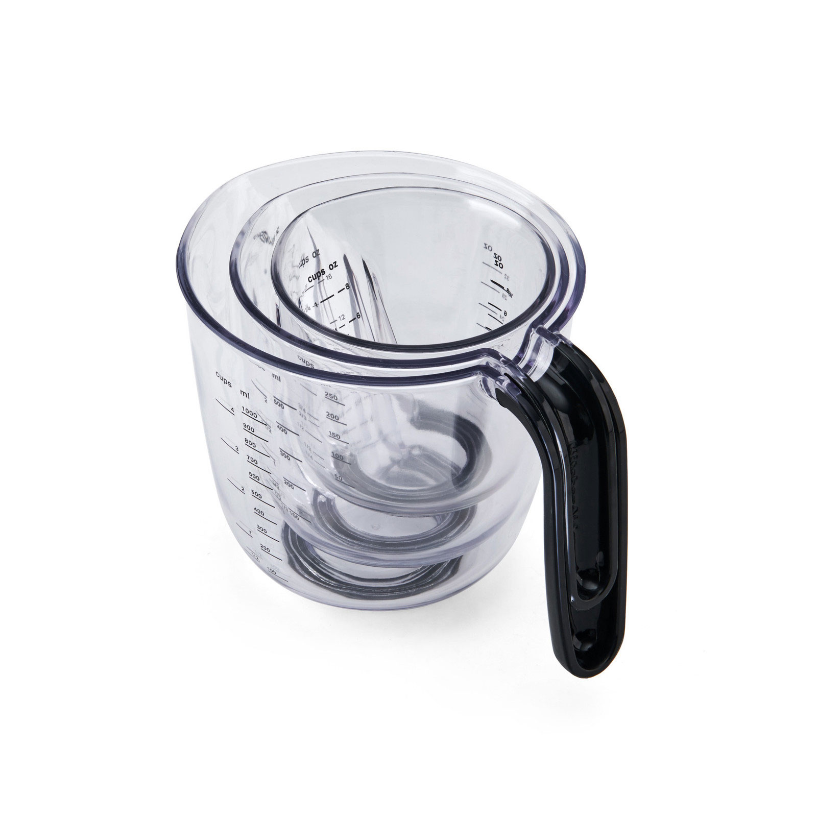 KitchenAid KQG289OSOBA Messbecher, 3er-Set, matt schwarz