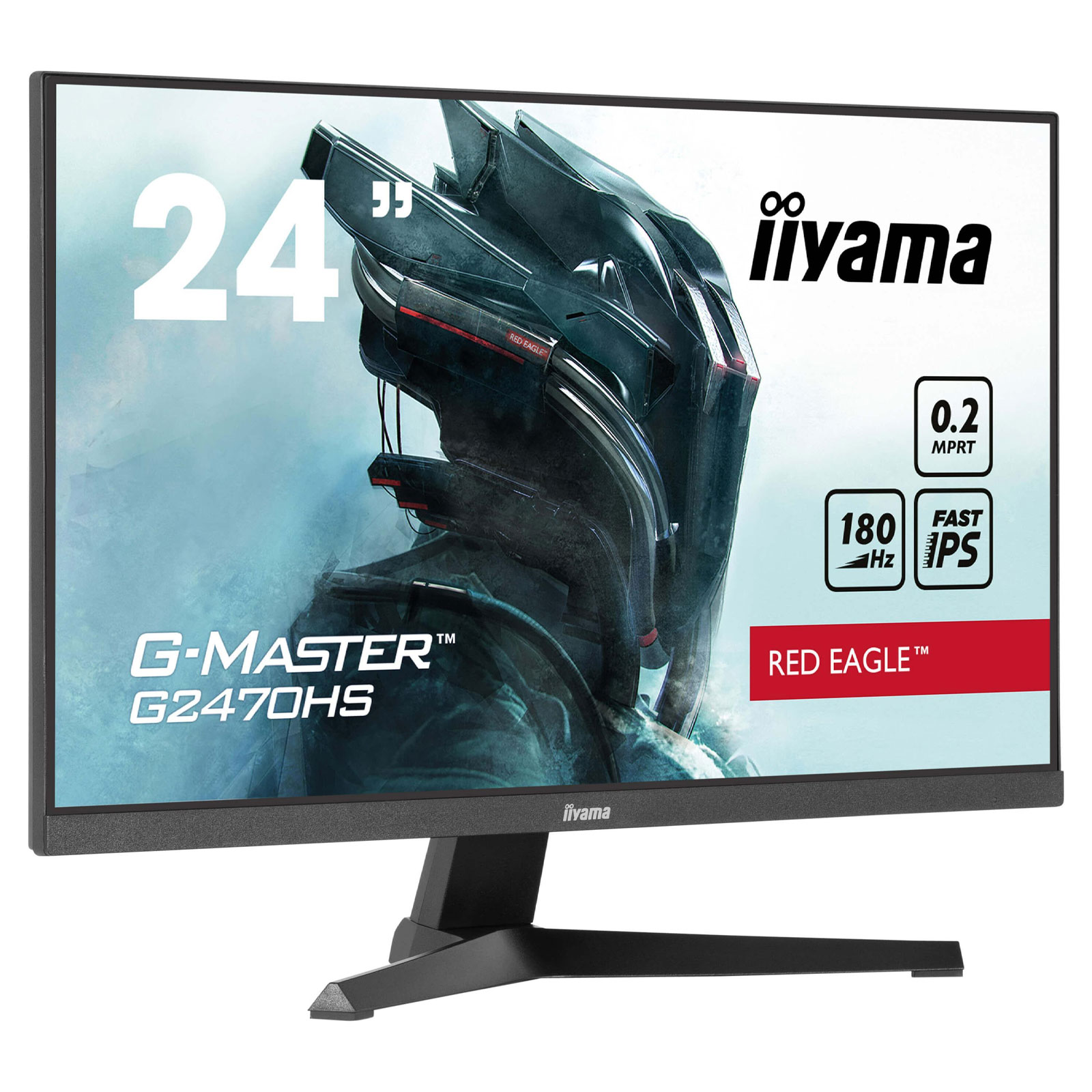 iiyama G-Master G2470HS-B1, Schwarz, 23,8 Zoll, Full HD, IPS, 180 Hz, 0,2 ms