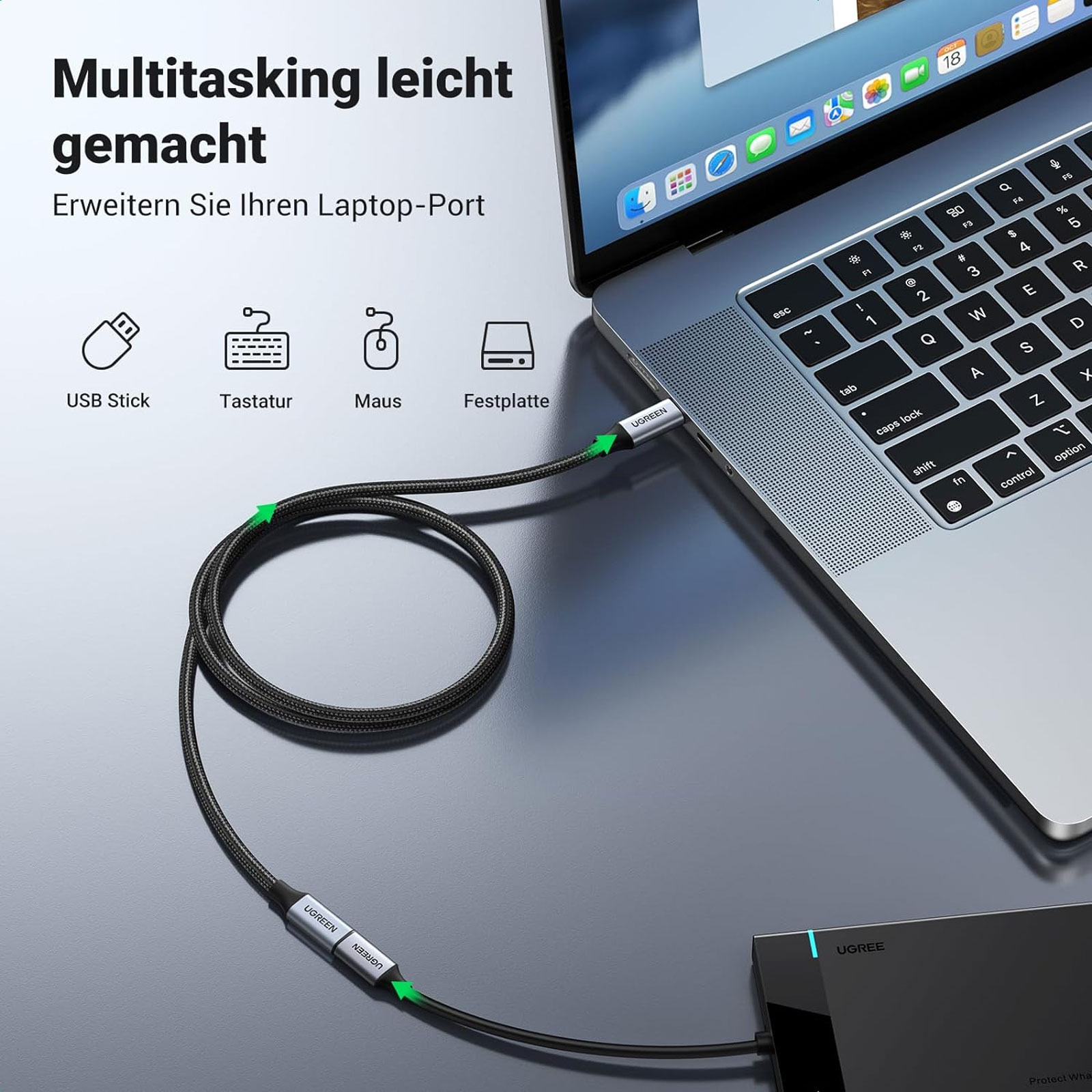 uGreen USB-C Kabel UGR USB-C 3.1 EXT. KABEL