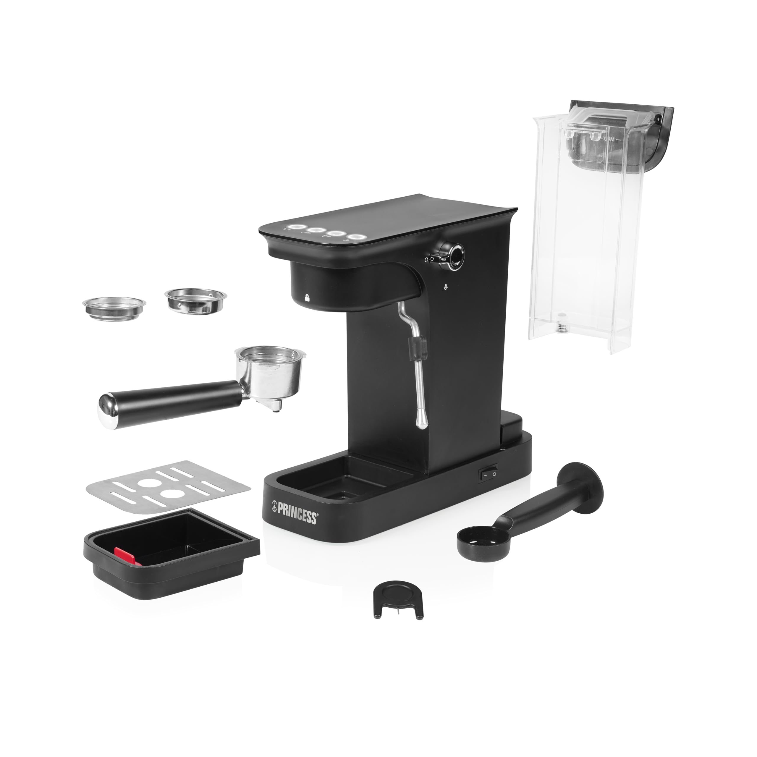 Princess Espresso Machine, 20 Bar Pumpdruck, 0,8 l Wassertank