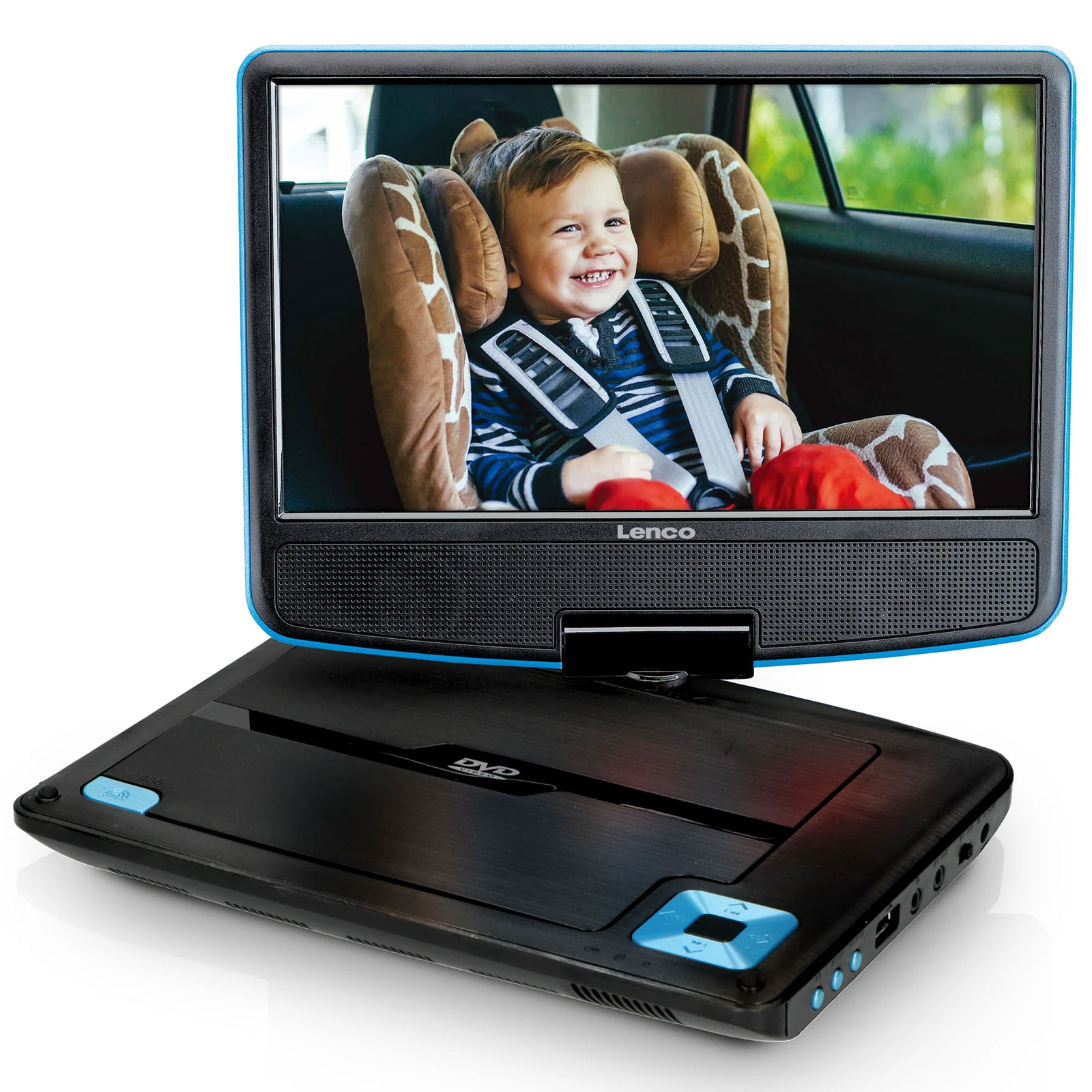 Lenco DVP-910 Portable 9" USB DVD-Player Blau