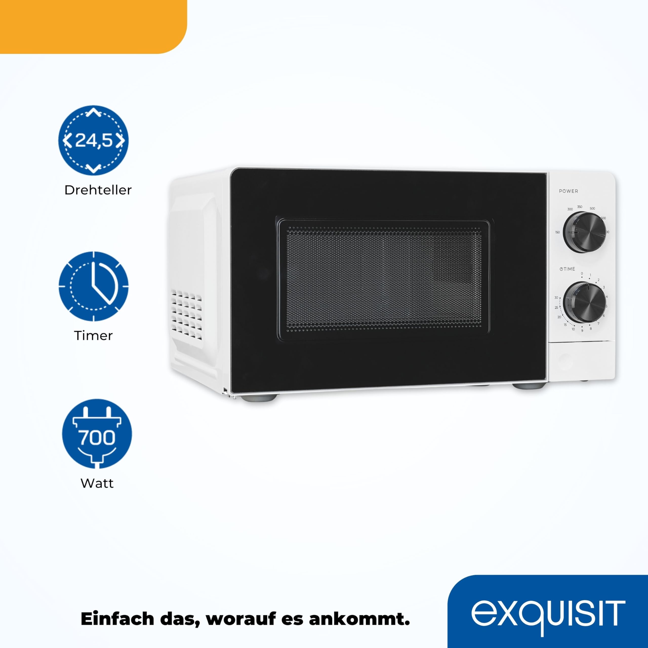 EXQUISIT MW950-70 weiss Mikrowelle