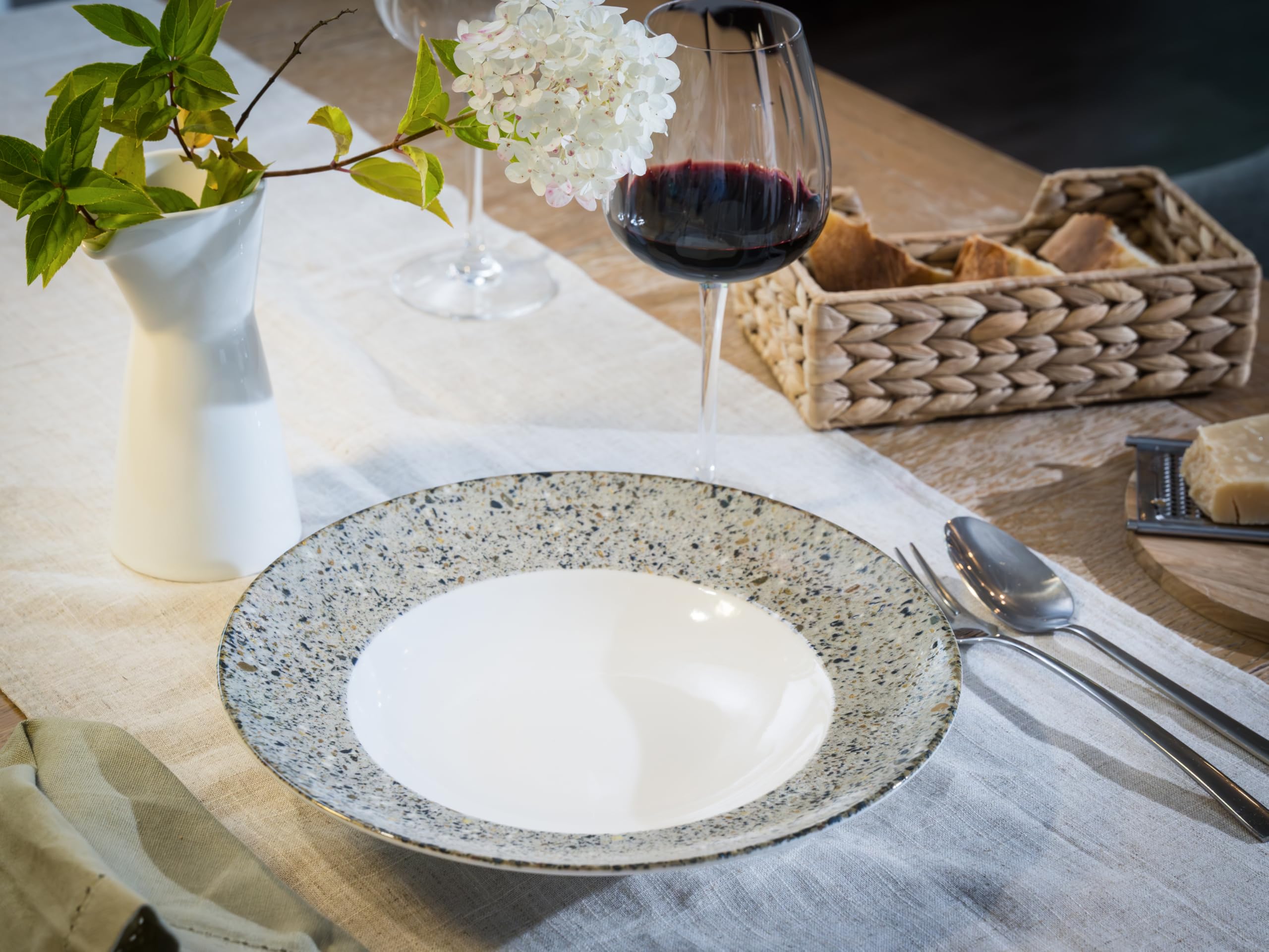 Creatable, 24708, Serie Stone Collection Genua, 4-teiliges Geschirrset