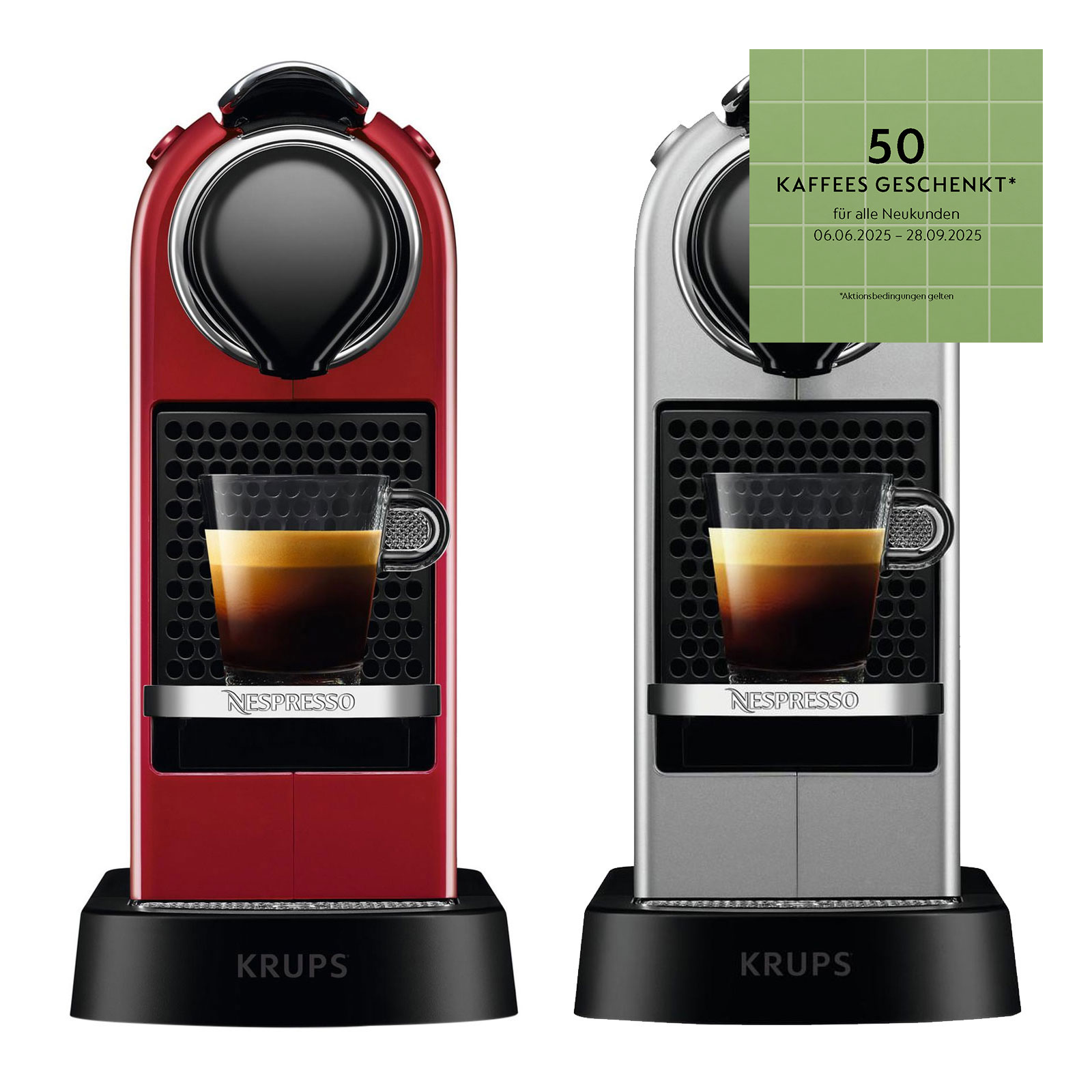 Krups XN 741B Nespresso CitiZ Silber