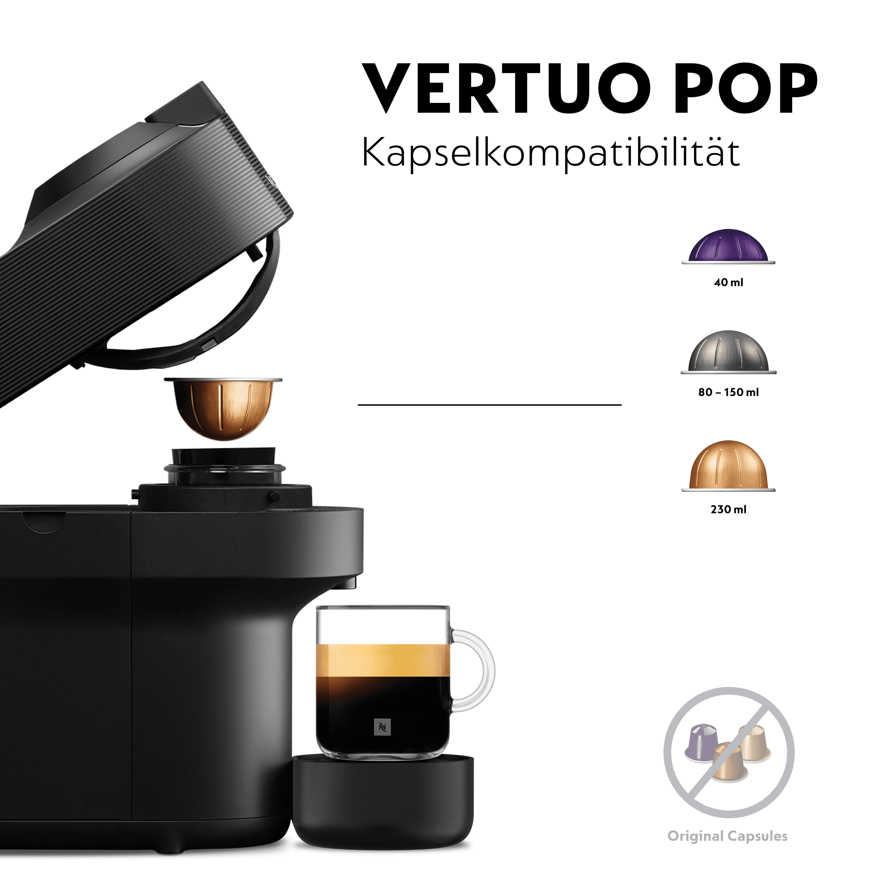 De'Longhi ENV90.BAE Nespresso Vertuo Pop schwarz