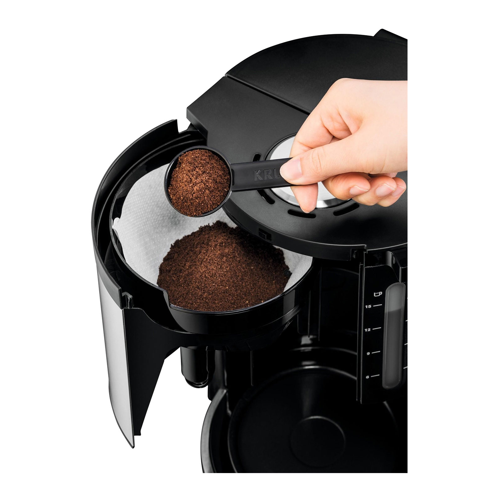 Krups KM 3210.SA ProAroma Plus Glas-Kaffeemaschine + Isolierkanne Samba von Emsa Krups KM 3210.SA ProAroma Plus Glas-Kaffeemaschine + Isolierkanne Samba von Emsa