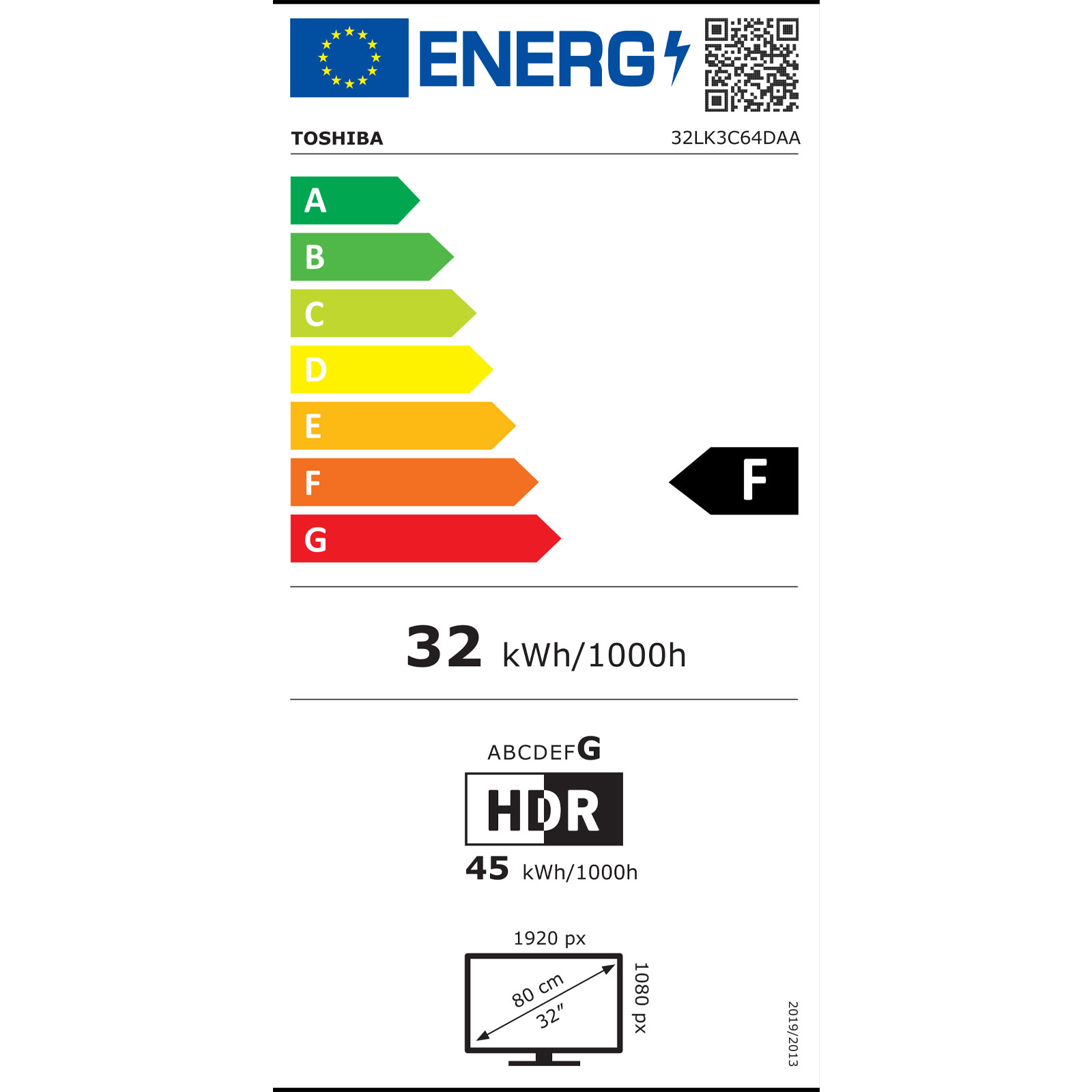 TOSHIBA 32LK3C64DAA LED TV