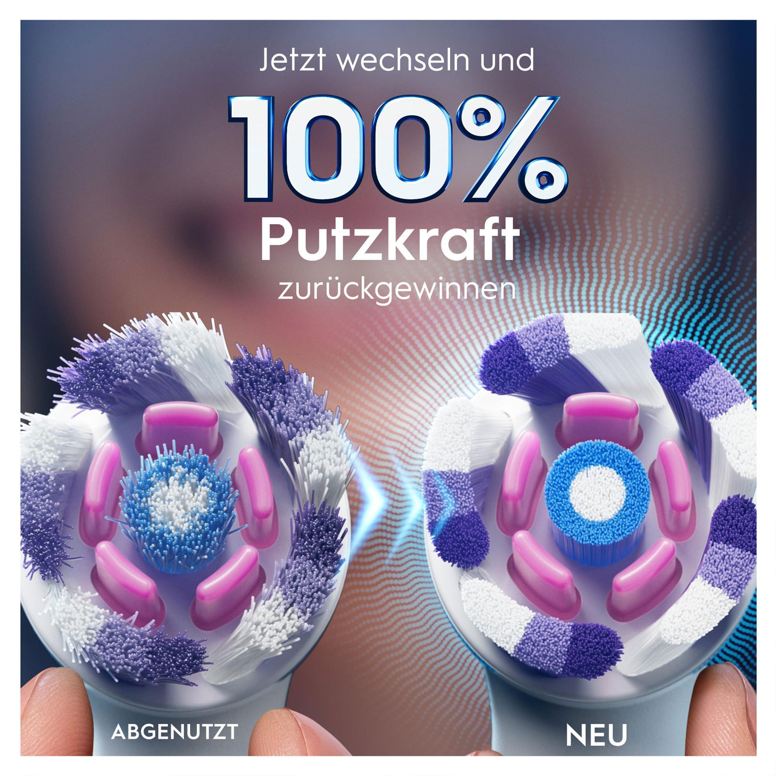Oral-B iO Strahlendes Weiss, Original Aufsteckbürsten, Weiß, 2er