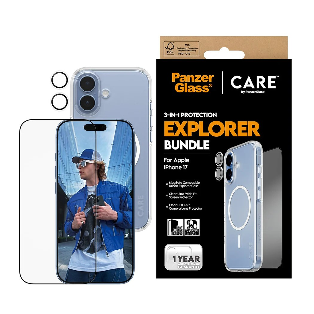 PanzerGlass CARE by PanzerGlass® 3-in-1 Explorer Set iPhone 17 Schutzglas