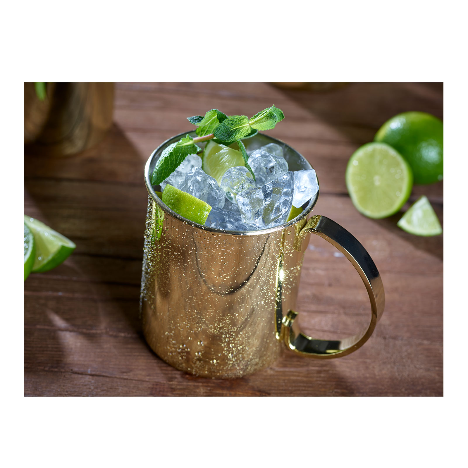 ECHTWERK Moscow Mule Becher Set 2tlg aus Edelstahl, 1000 ml, 