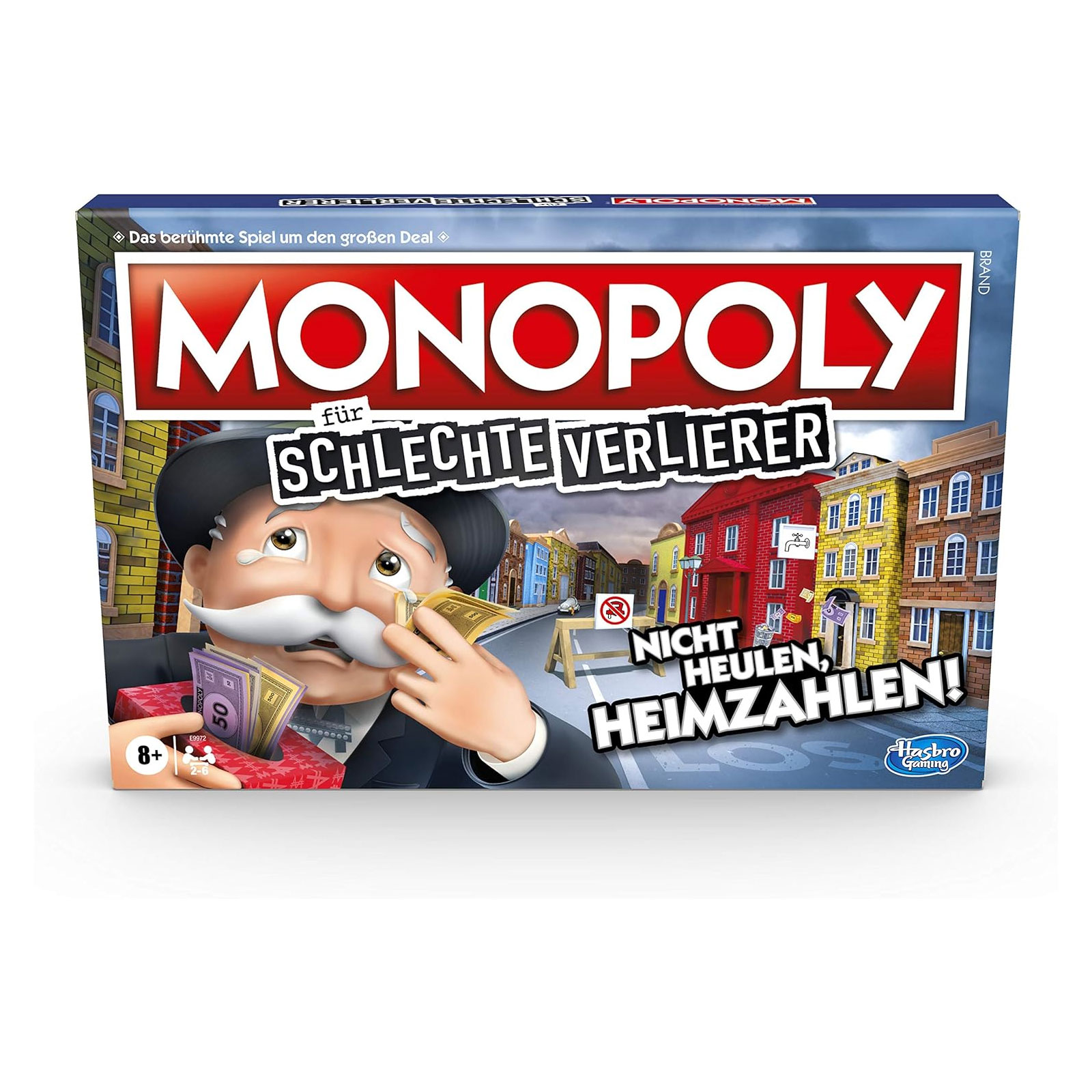 MONOPOLY für schlechte Verlierer Brettspiel (ab 8 Jahre, 2-6 Spieler)