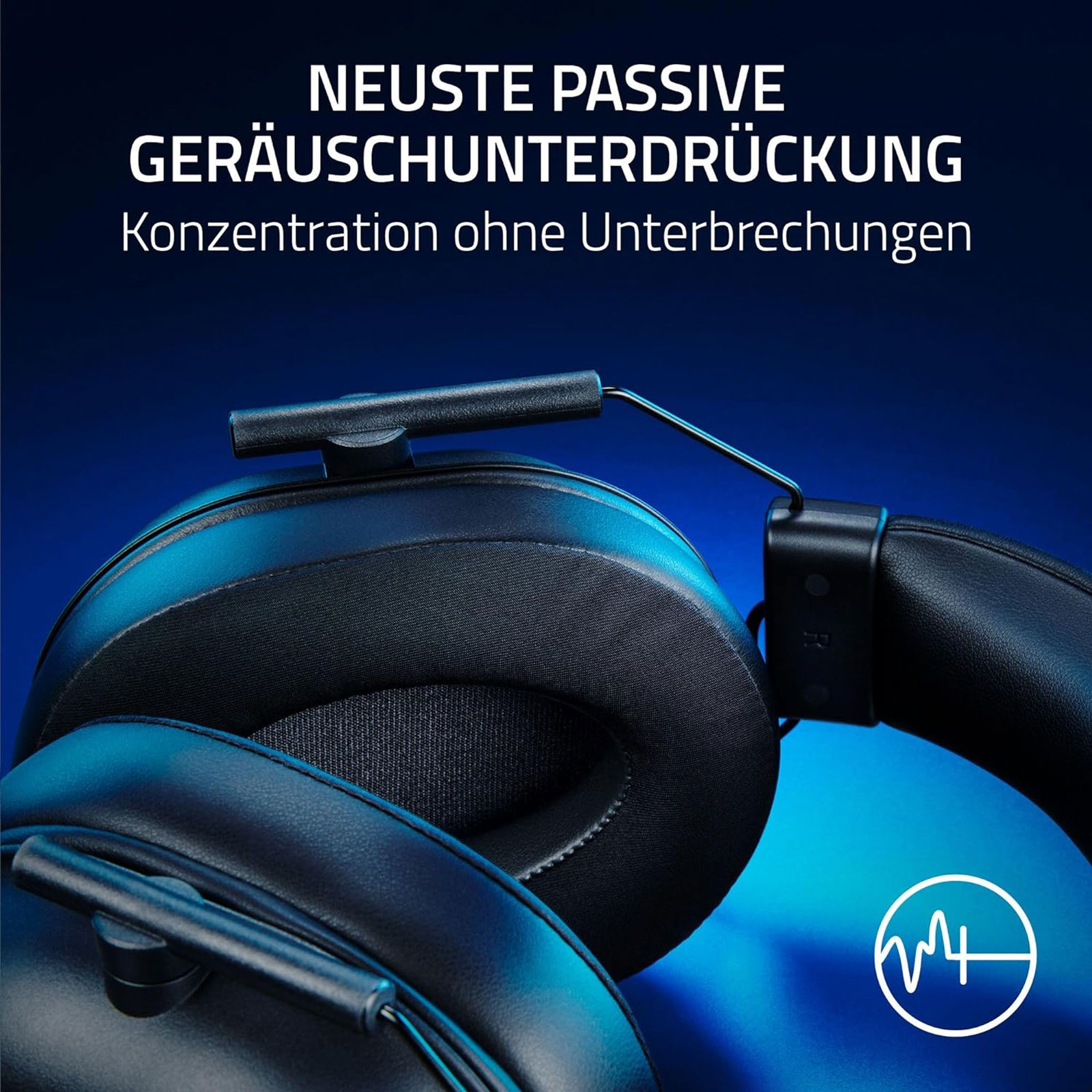 RAZER BlackShark V2 X Gaming-Headset für PlayStation, Schwarz