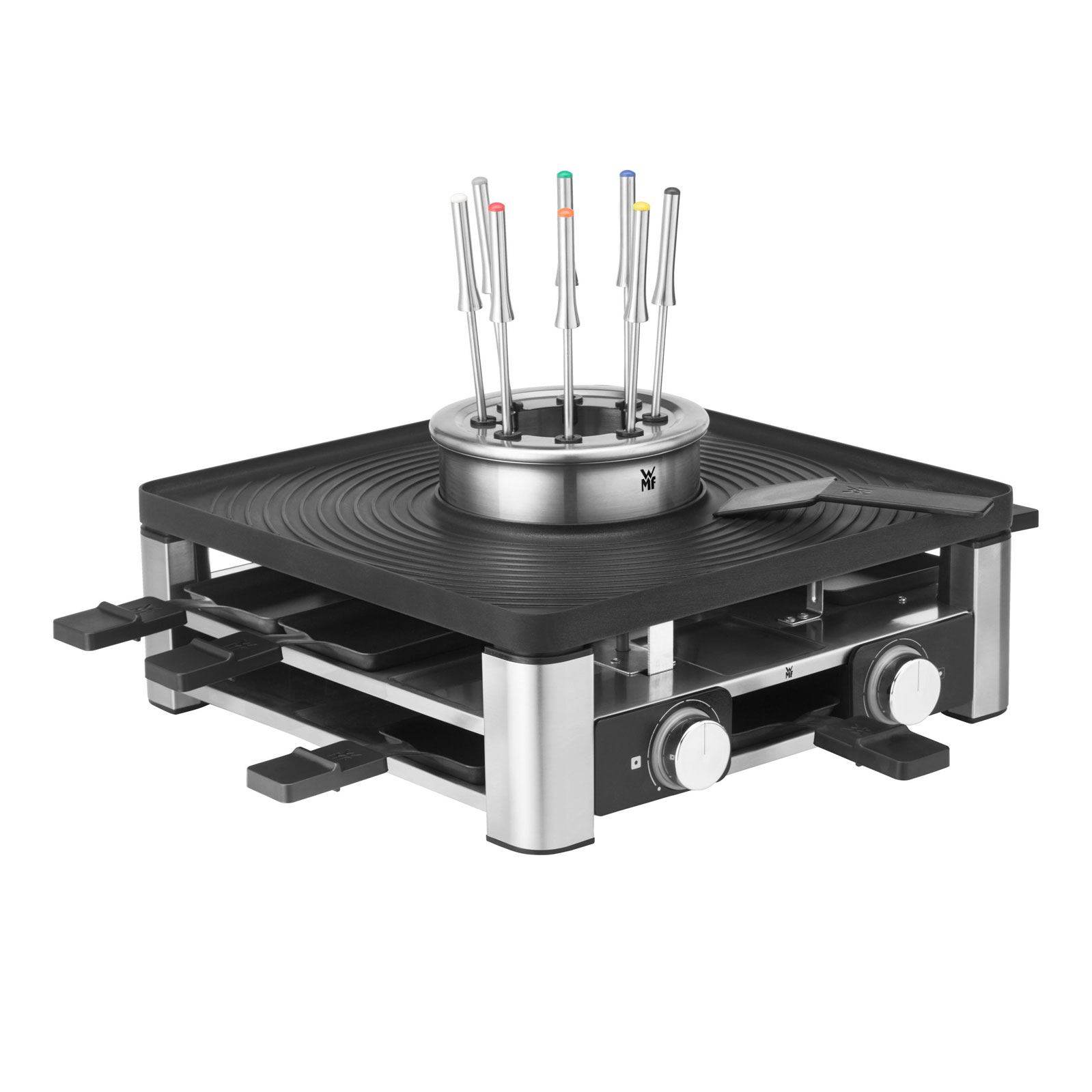 WMF Lumero 3in1 Gourmet Station für 8 Personen Raclette Fondue Kombi