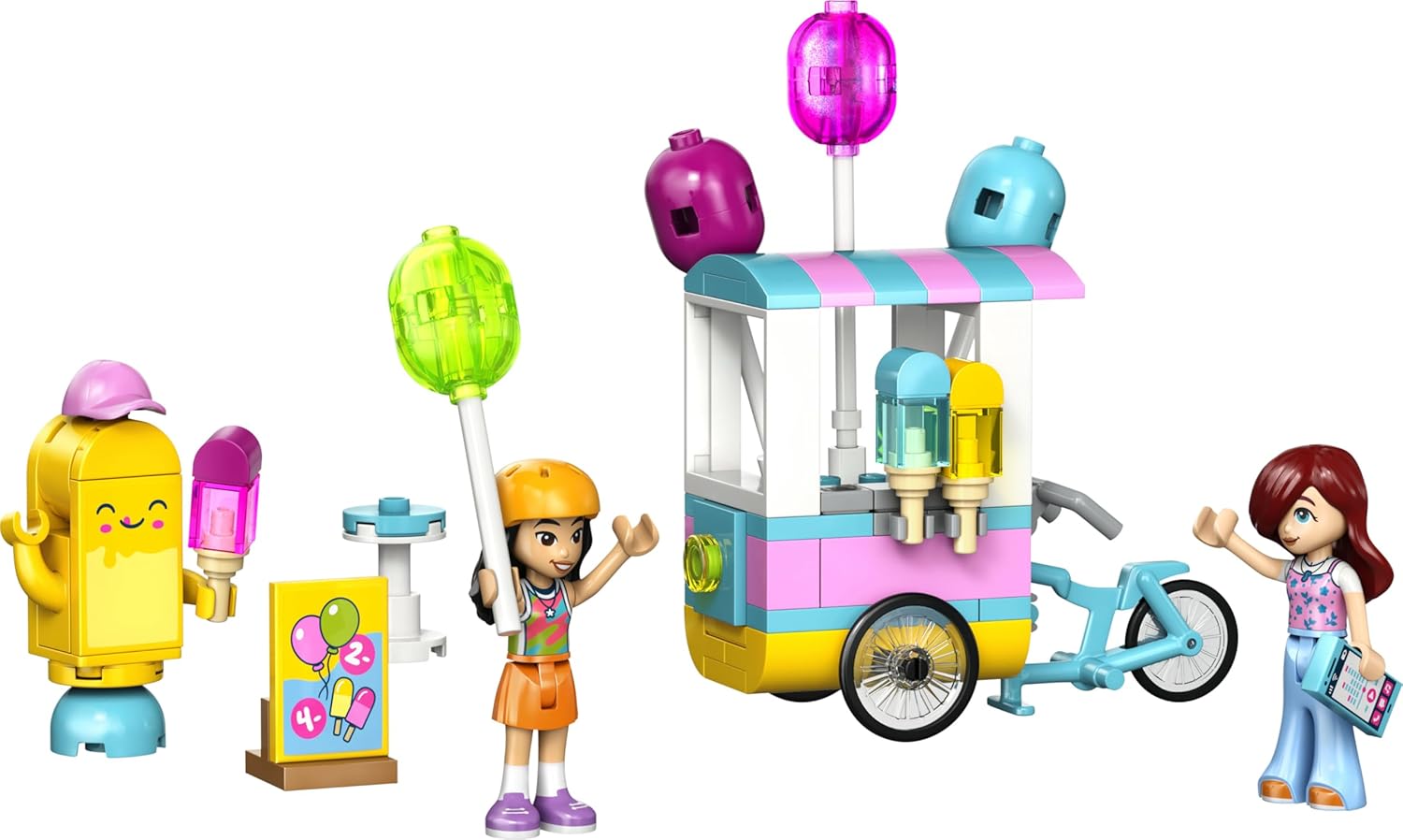 LEGO Friends EIS- und Luftballonstand - Spielzeugladen mit Fahrrad, 42692