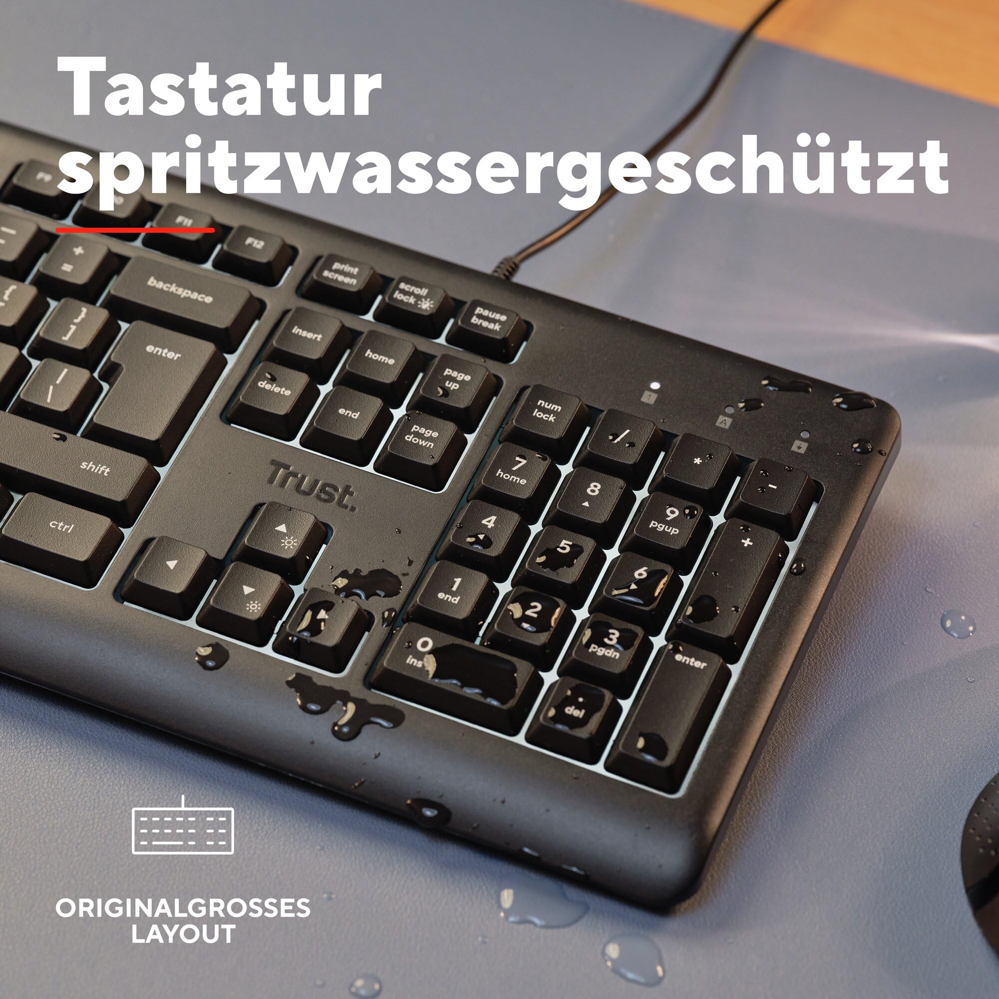 Trust Primo Beleuchtete PC Tastatur
