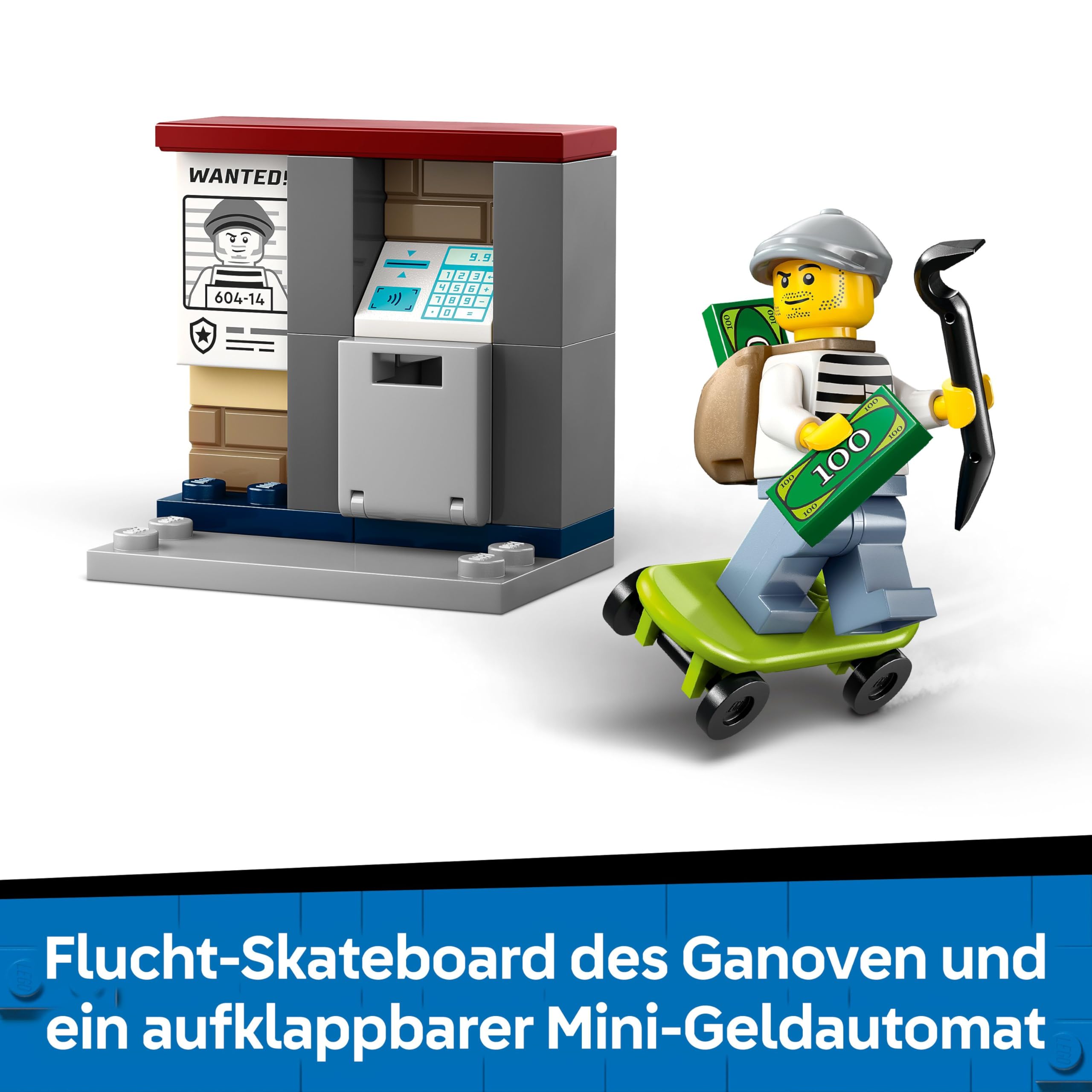 LEGO City Verfolgungsjagd mit dem Polizeimotorrad 60455