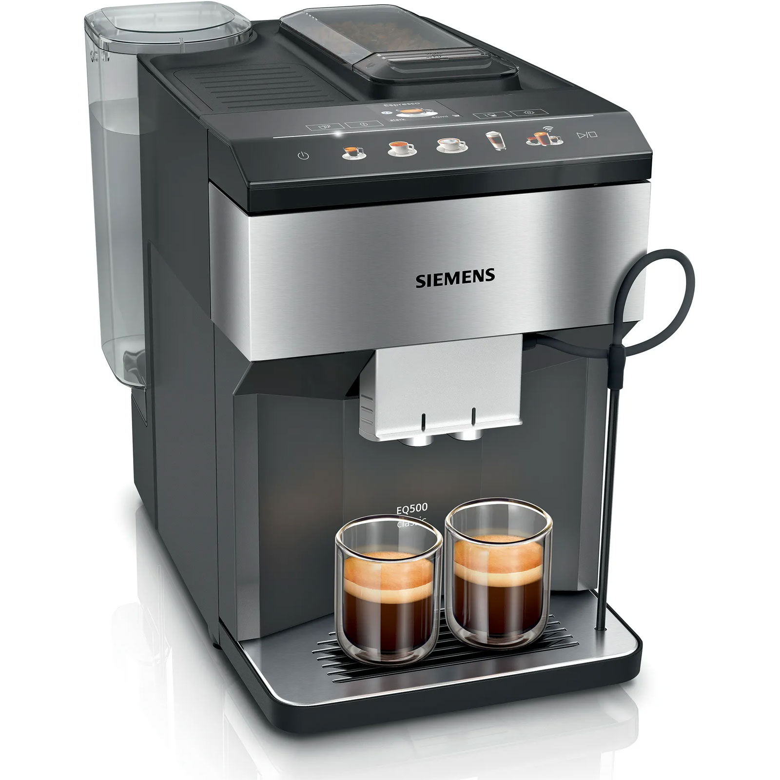 Siemens TP516DX3 Kaffeevollautomat (classic) EQ.500 Edelstahl / schwarz Siemens TP516DX3 Kaffeevollautomat (classic) EQ.500 Edelstahl / schwarz