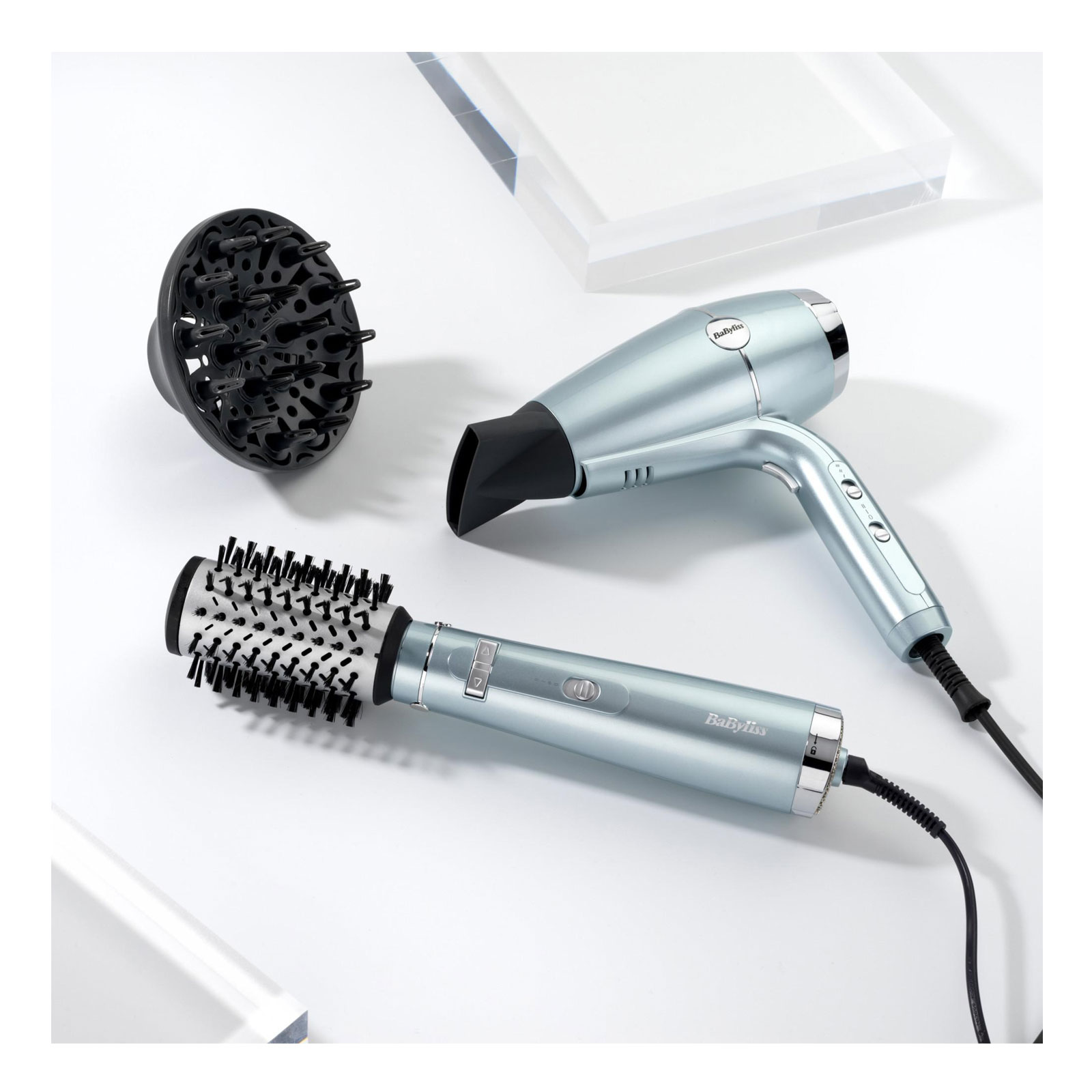 BABYLISS Hydro-Fusion AS773E rotierende Warmluftbürste