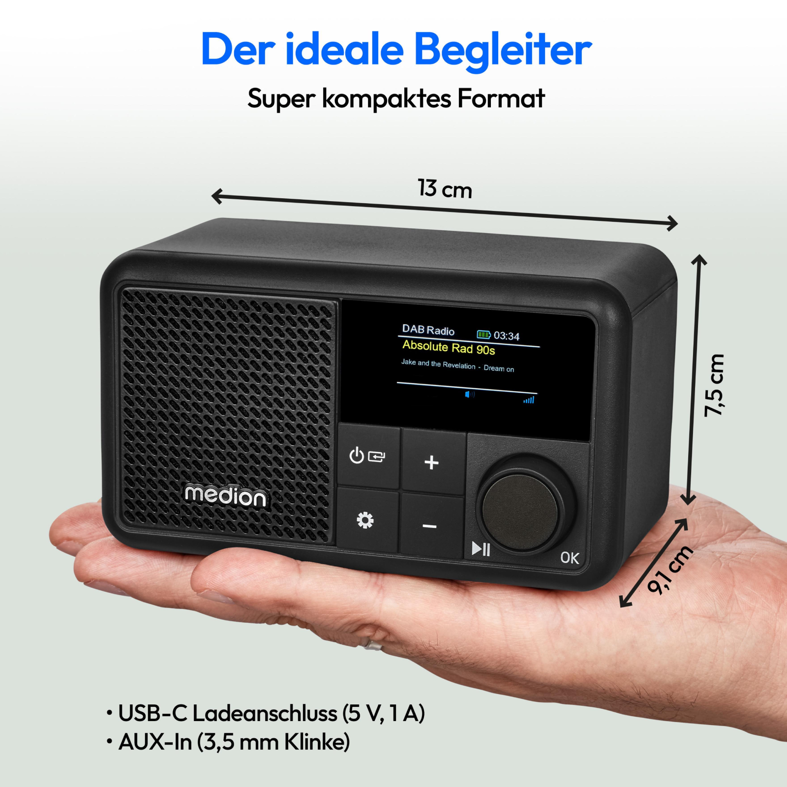Medion DAB+ Radio MD44822 DAB+ TinyRadio sw