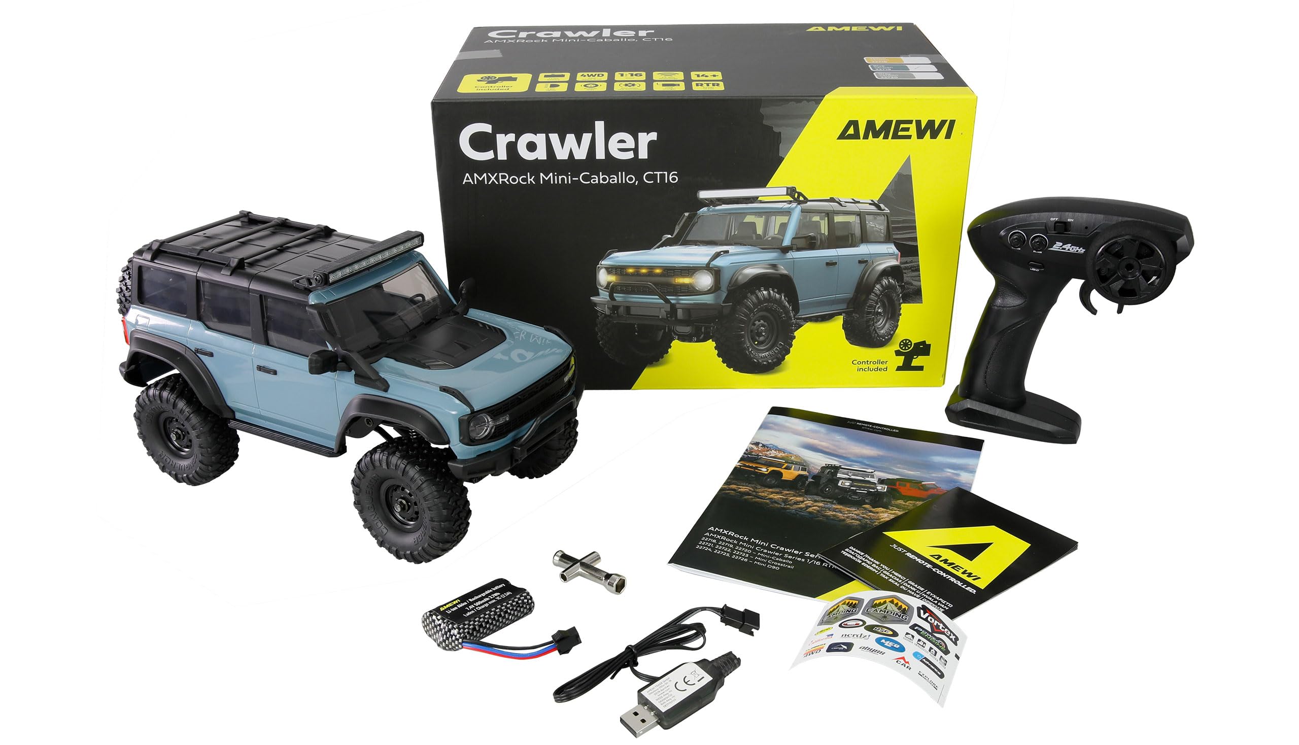 Amewi AMXRock Mini-Caballo Scale Crawler 4WD 1:16 RTR