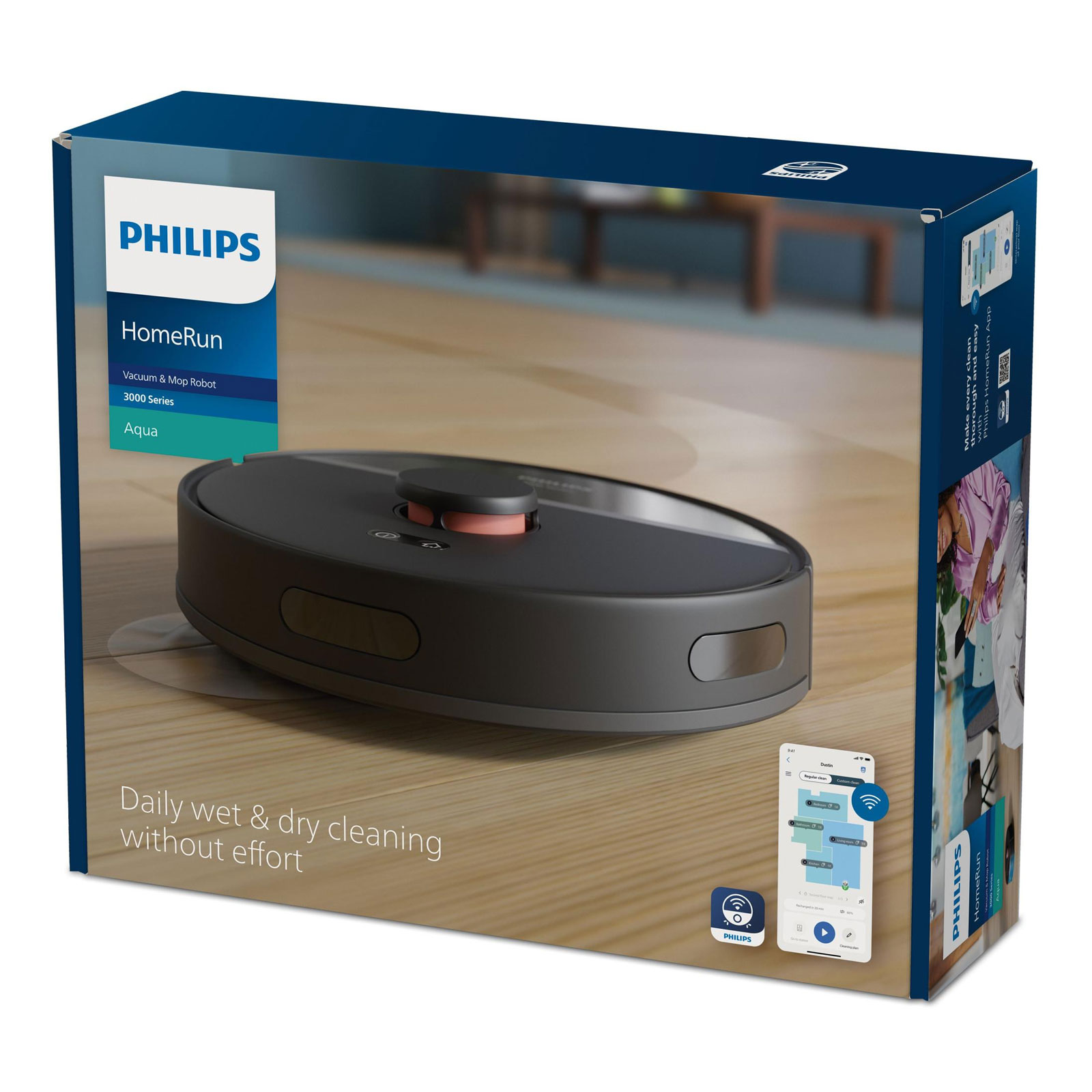 Philips Saugroboter HomeRun 3000 Series Aqua XU3000/01