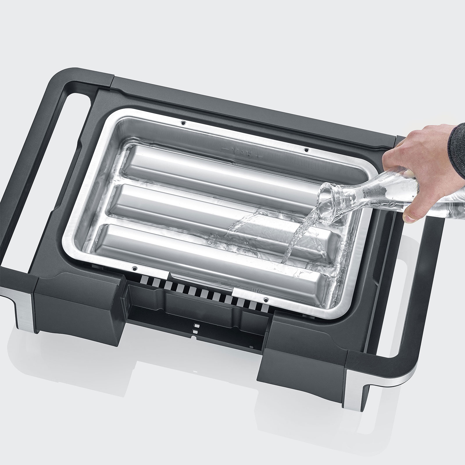 Severin PG 8118 Senoa DigitalBoost S Standgrill schwarz / silber