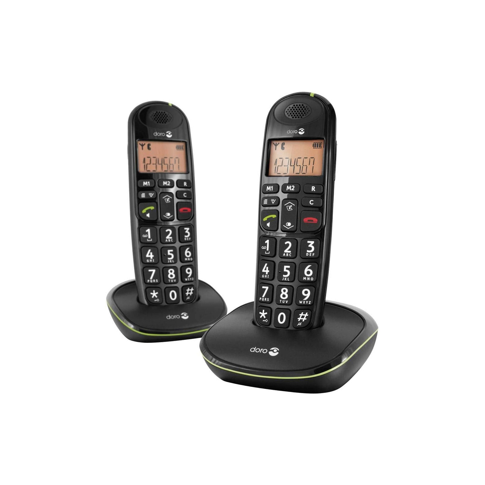 Doro PhoneEasy 100w Duo Schwarz Schnurloses Telefon Seniorentelefon Doro PhoneEasy 100w Duo Schwarz Schnurloses Telefon Seniorentelefon