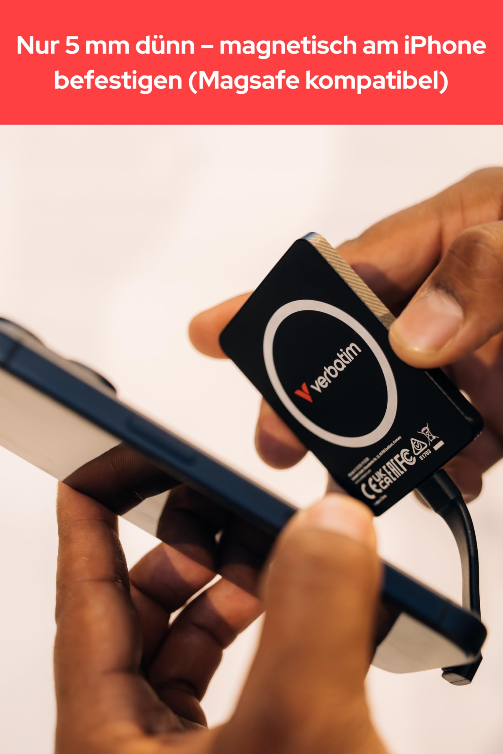 Verbatim Snapback SSD 1TB, Magsafe, Externe SSD