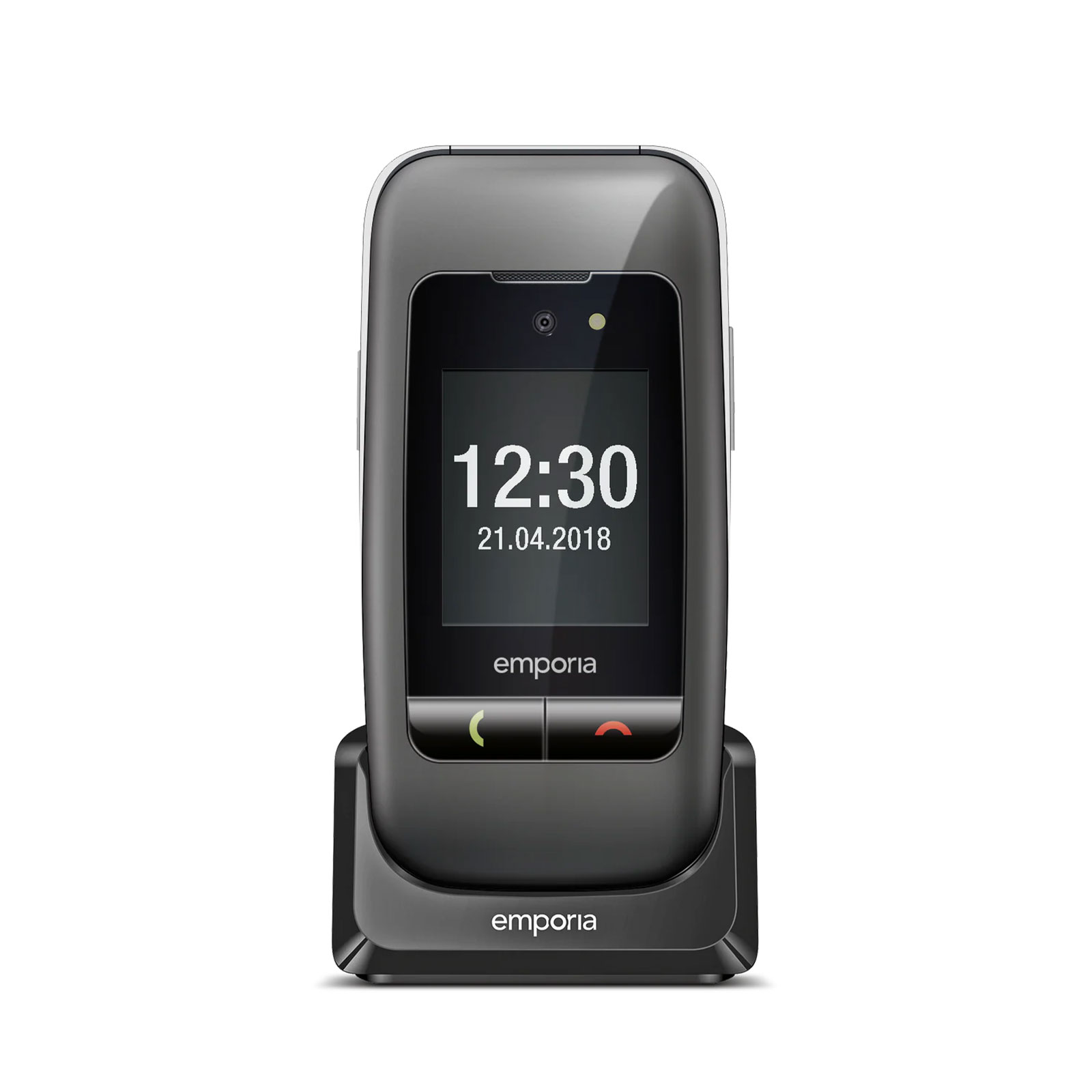 Emporia ONE 2G, Space Grey/Silber - Modell 2025 Handy (Seniorenhandy, Klapp)