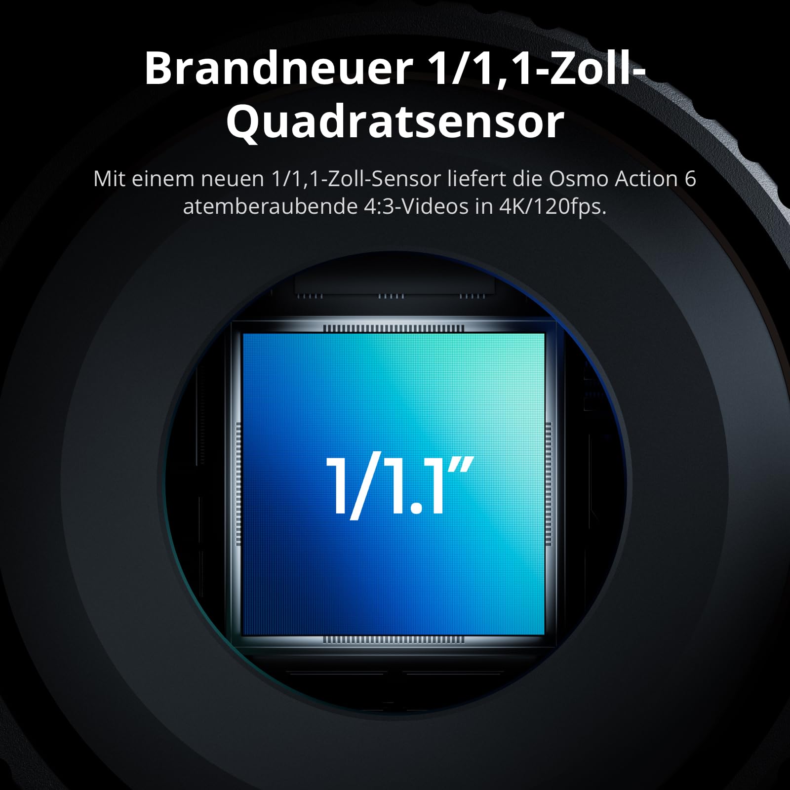 DJI Osmo Action 6 Standard-Combo, Action-Cam mit 1/1,1″