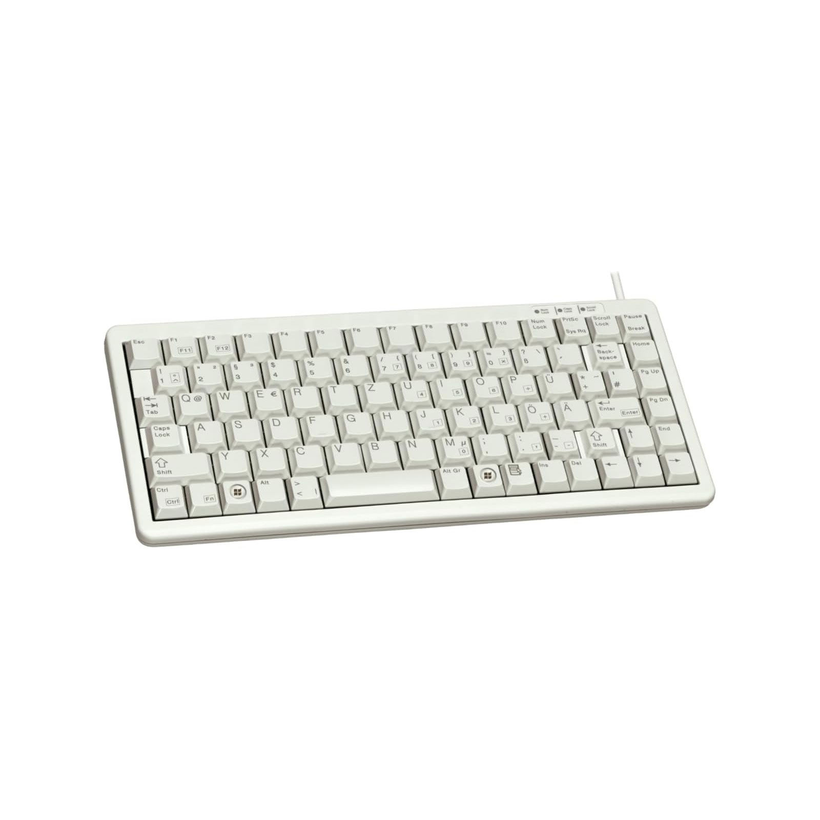 CHERRY G84-4100, Kompakte Mechanische Tastatur, EU-Layout (QWERTY)