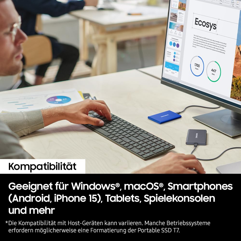 Samsung Portable SSD T7, SSD 1 TB