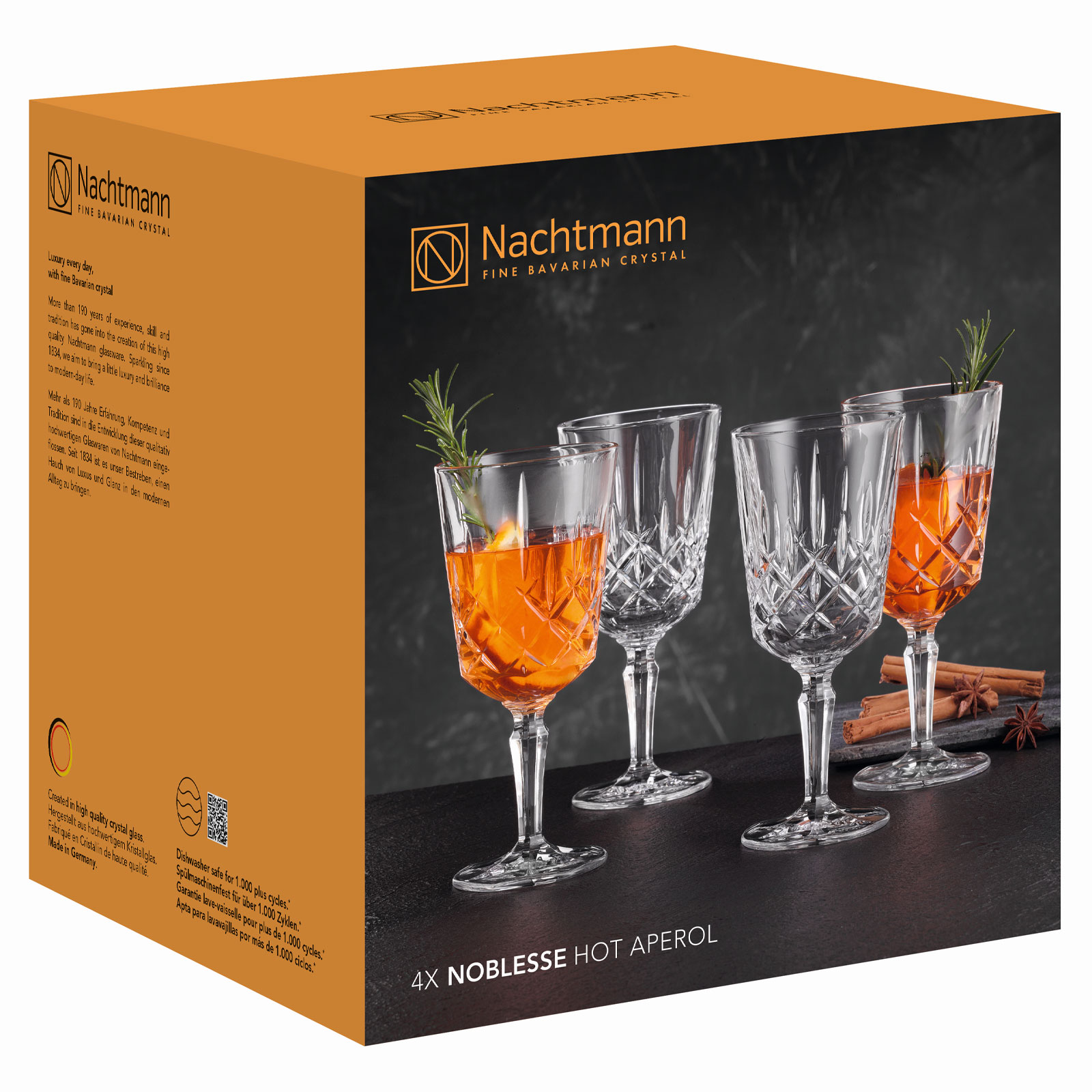Nachtmann NOBLESSE 106467 Hot Aperol Set 4-tlg.  Nachtmann NOBLESSE 106467 Hot Aperol Set 4-tlg.