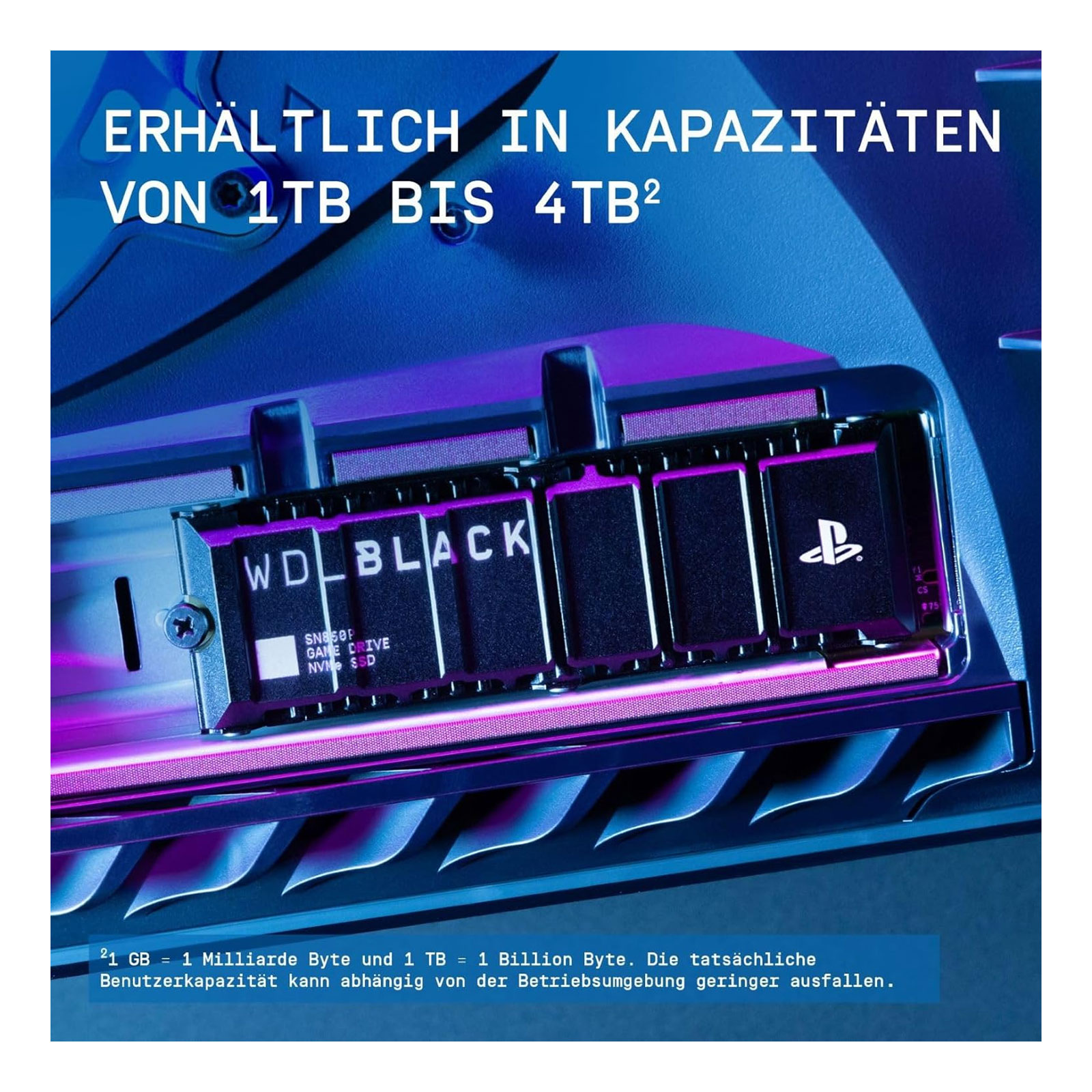 WD_Black SN850P NVMe M.2 SSD für Sony PS5, 1 TB