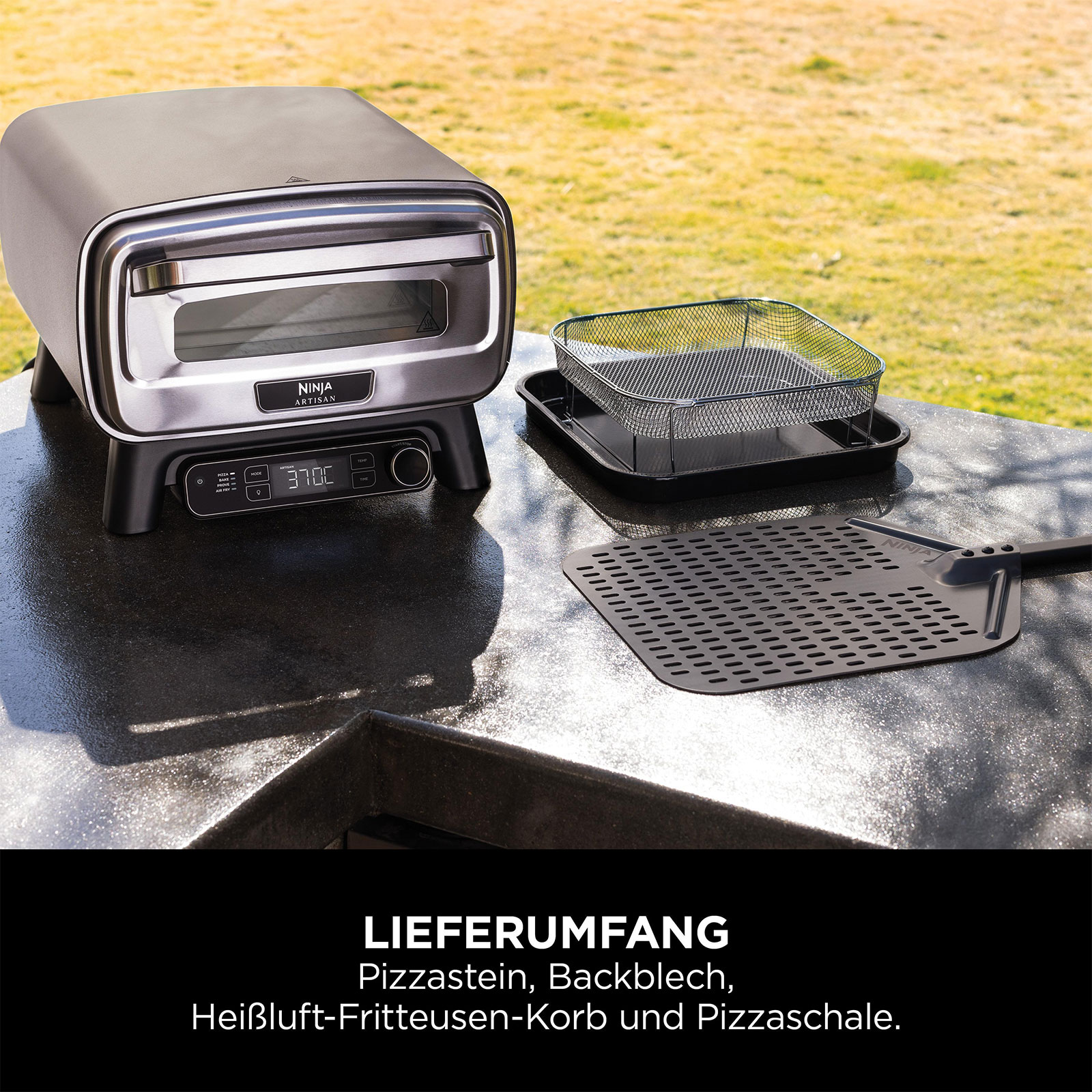 Ninja MO201EU Artisan Outdoor-Elektro-Pizzaofen
