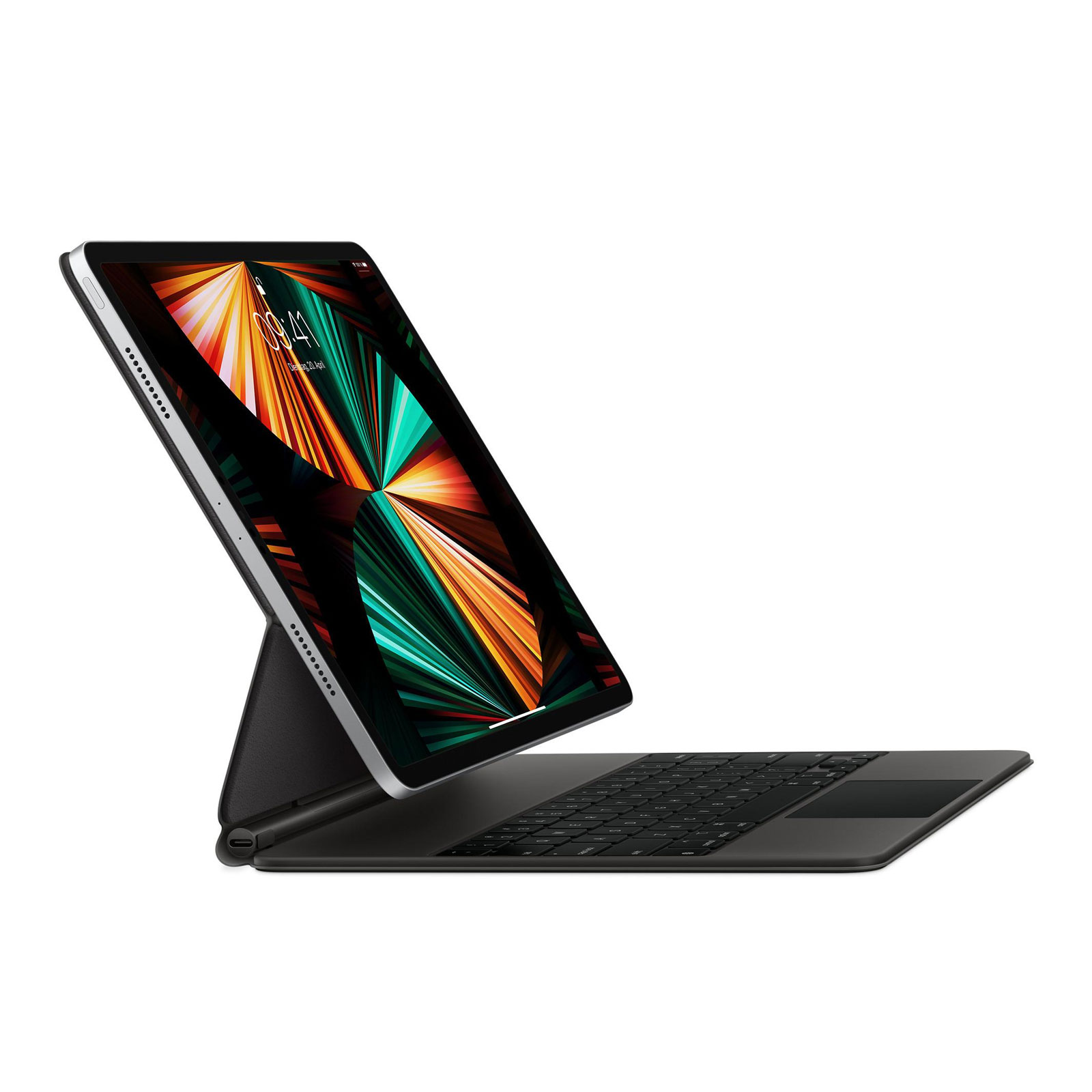 Apple Magic Keyboard für 12.9 Zoll iPad Pro (2021, 5.Generation) schwarz (Deutsch, MJQK3D/A)