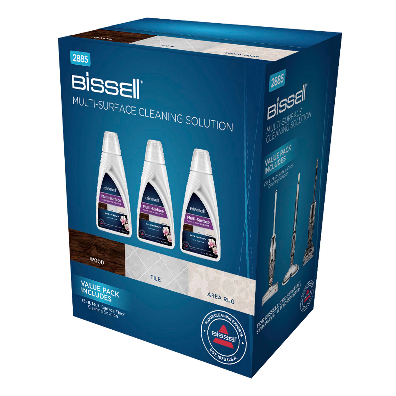 BISSELL 529650 Multi Surface 2885 1 Liter Reinigungsmittel für CrossWave 3er Set