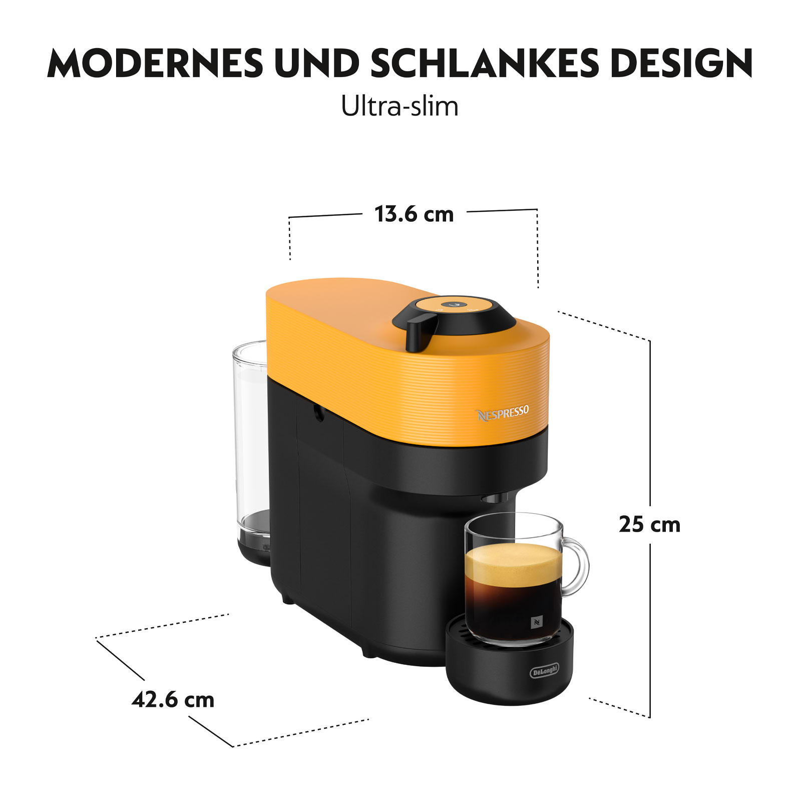 DeLonghi ENV90.Y  Vertuo Pop Nespresso Kapselmaschine + Aeroccino 3 Milchschäumer DeLonghi ENV90.Y  Vertuo Pop Nespresso Kapselmaschine + Aeroccino 3 Milchschäumer