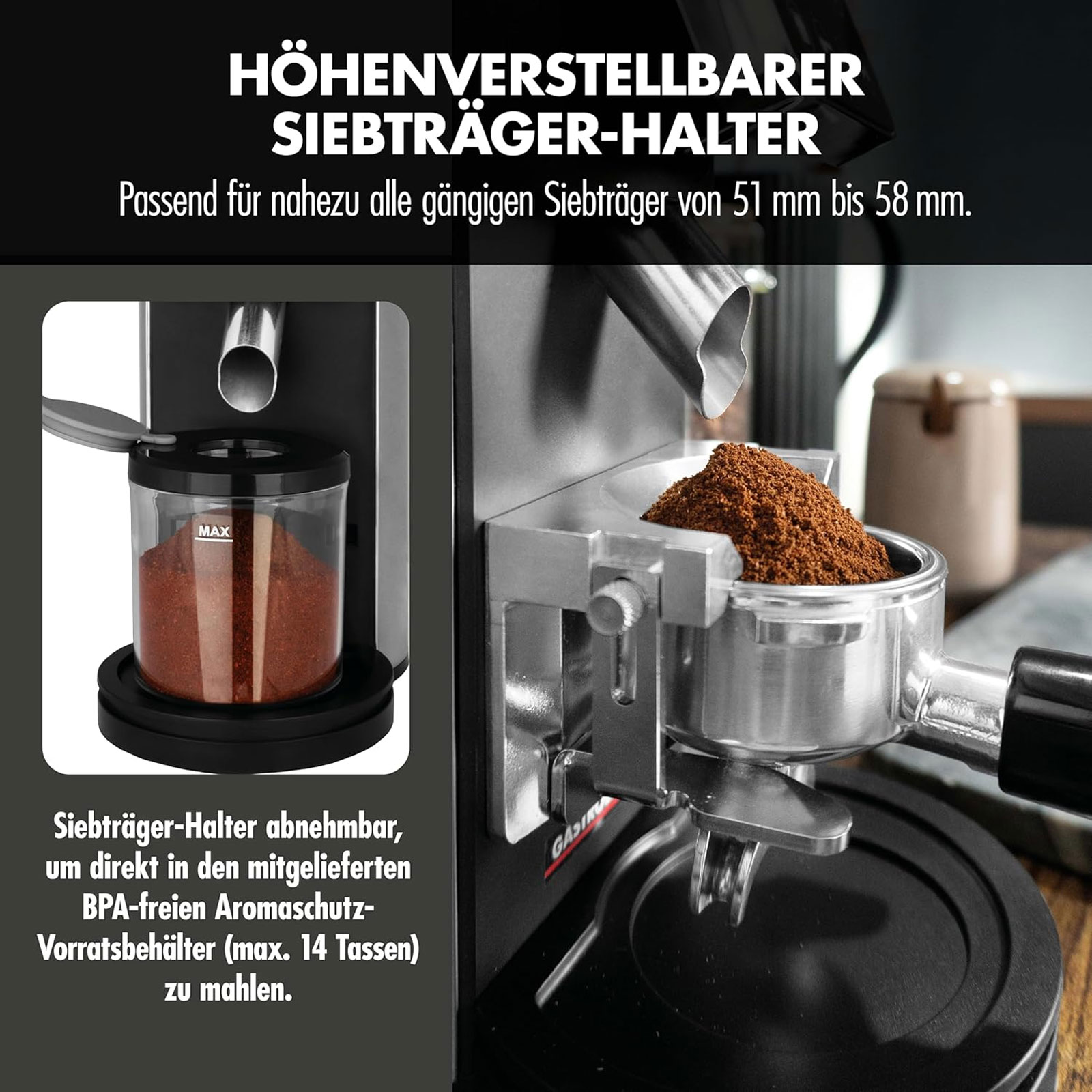 GASTROBACK 42644 Design Pro Touch 30 Kaffeemühle