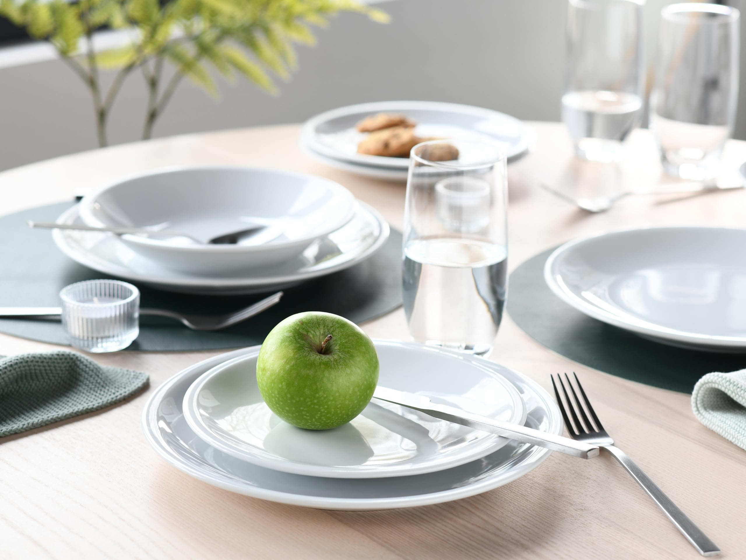CreaTable, 24647, Serie Milano, 12-teiliges Geschirrset für 6 Personen